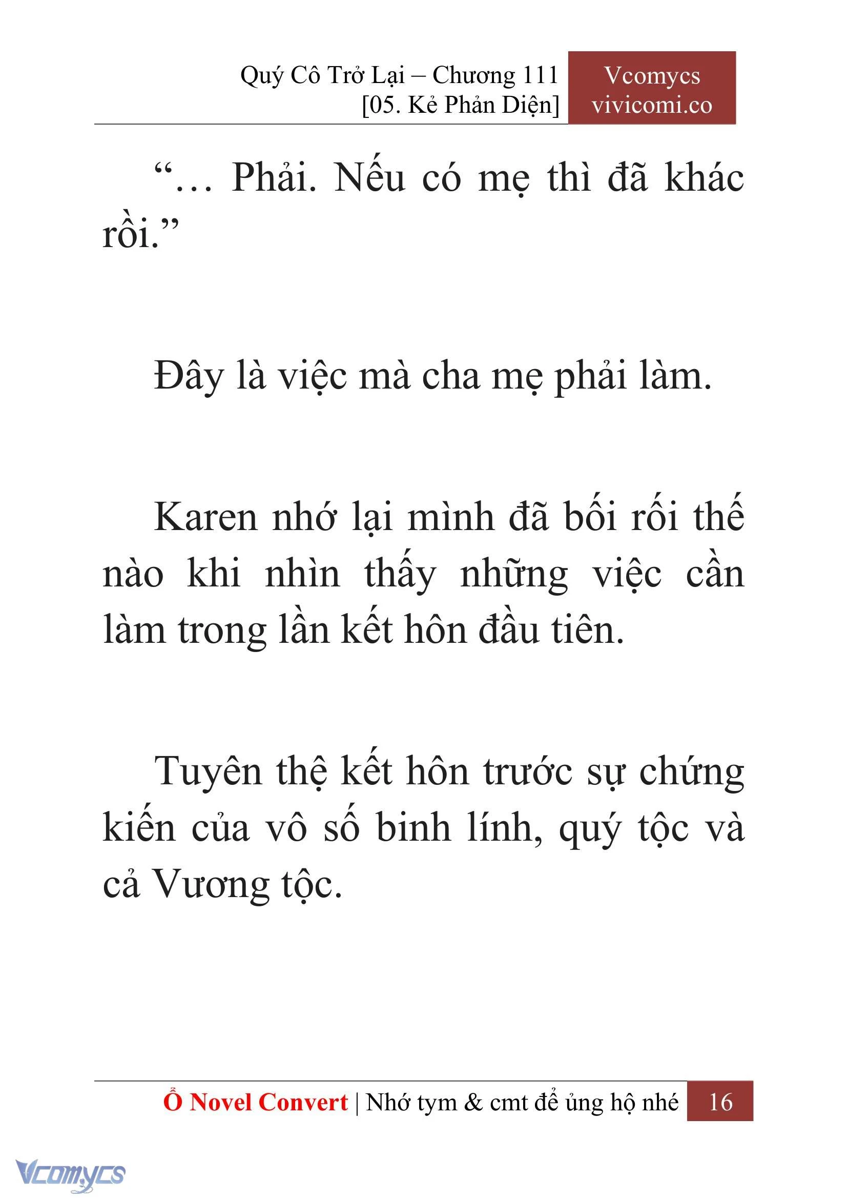 [Novel] Quý Cô Trở Lại Chapter  111 - 18