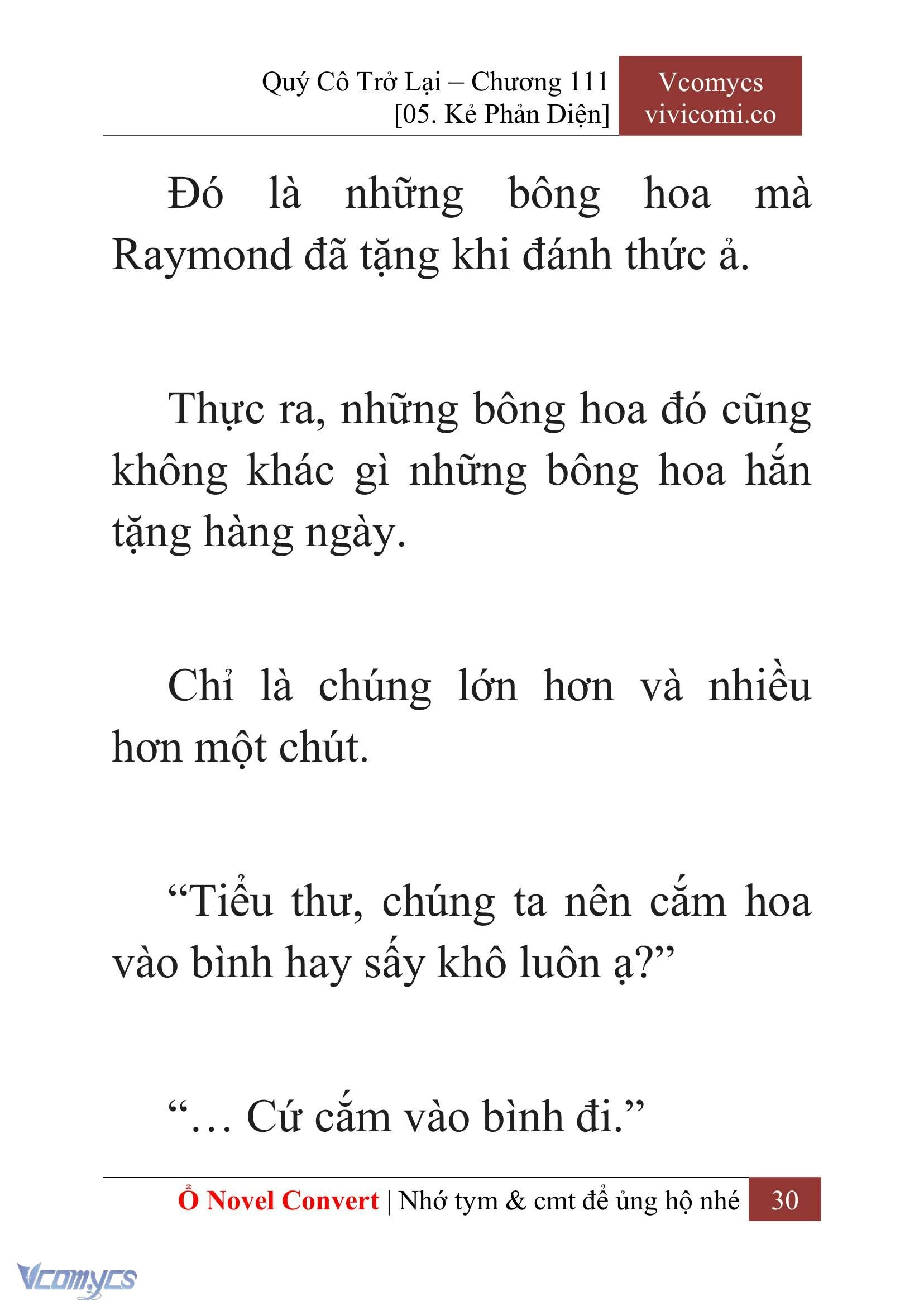 [Novel] Quý Cô Trở Lại Chapter  111 - 32