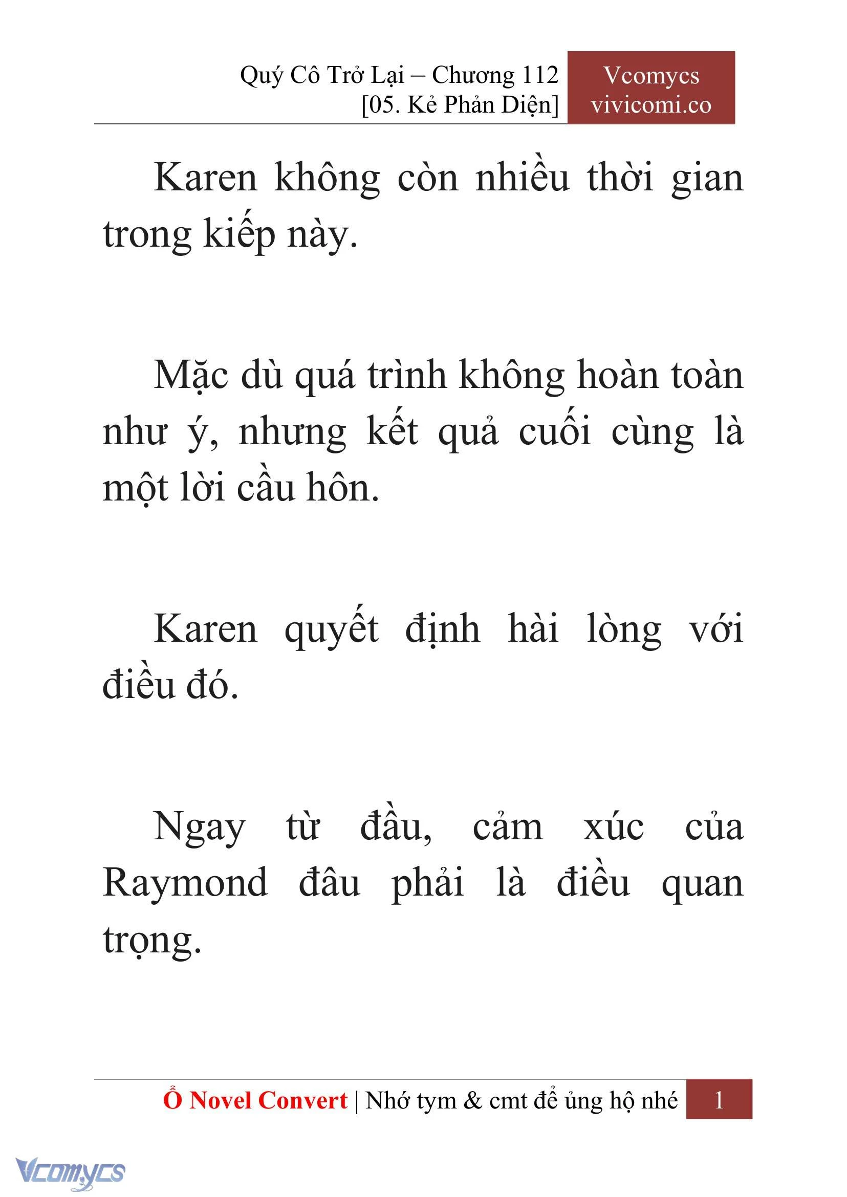 [Novel] Quý Cô Trở Lại Chapter  112 - 3