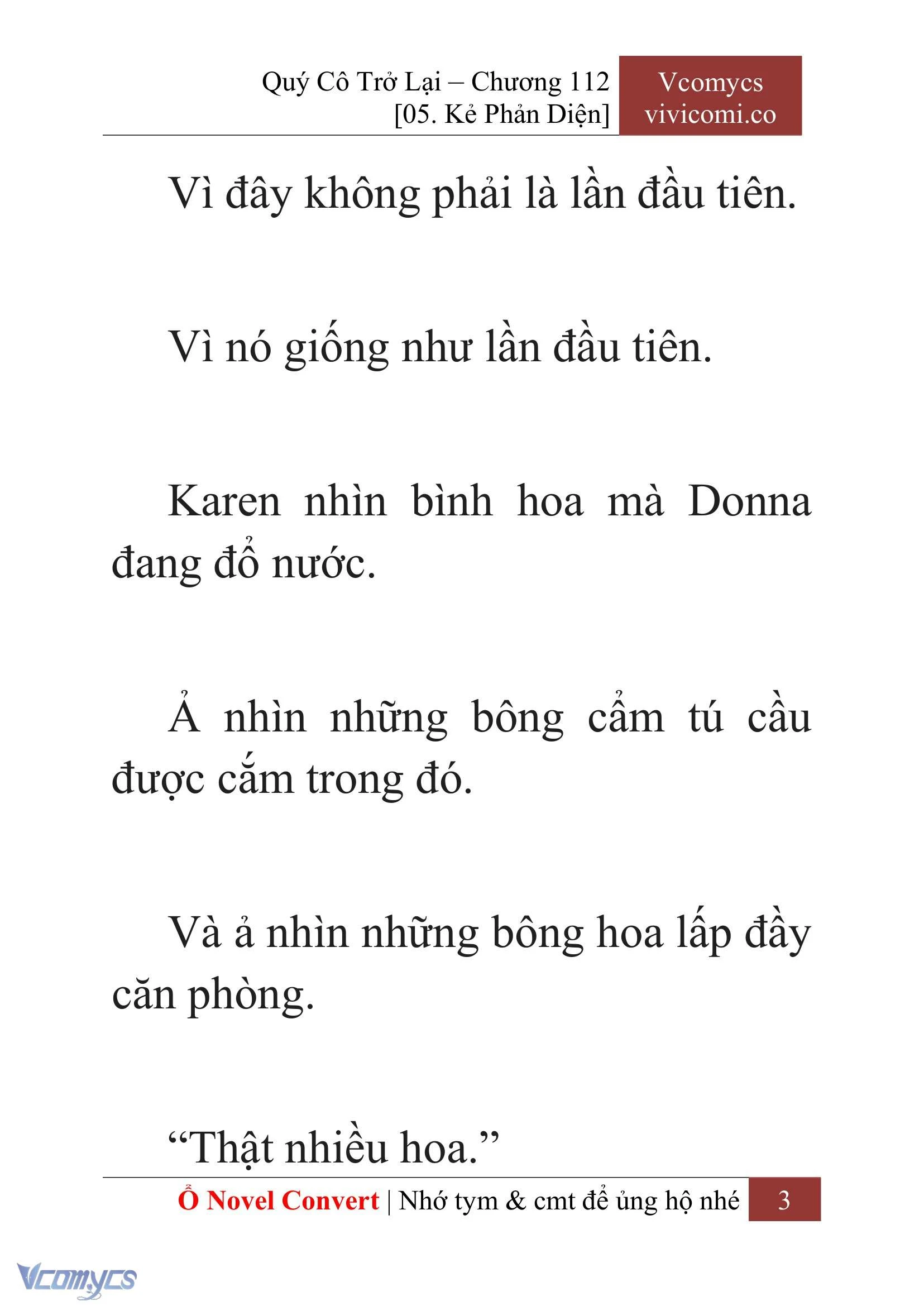 [Novel] Quý Cô Trở Lại Chapter  112 - 5