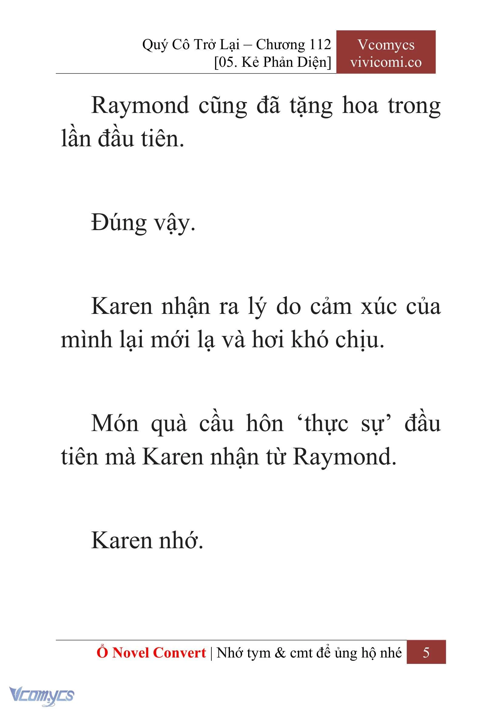 [Novel] Quý Cô Trở Lại Chapter  112 - 7