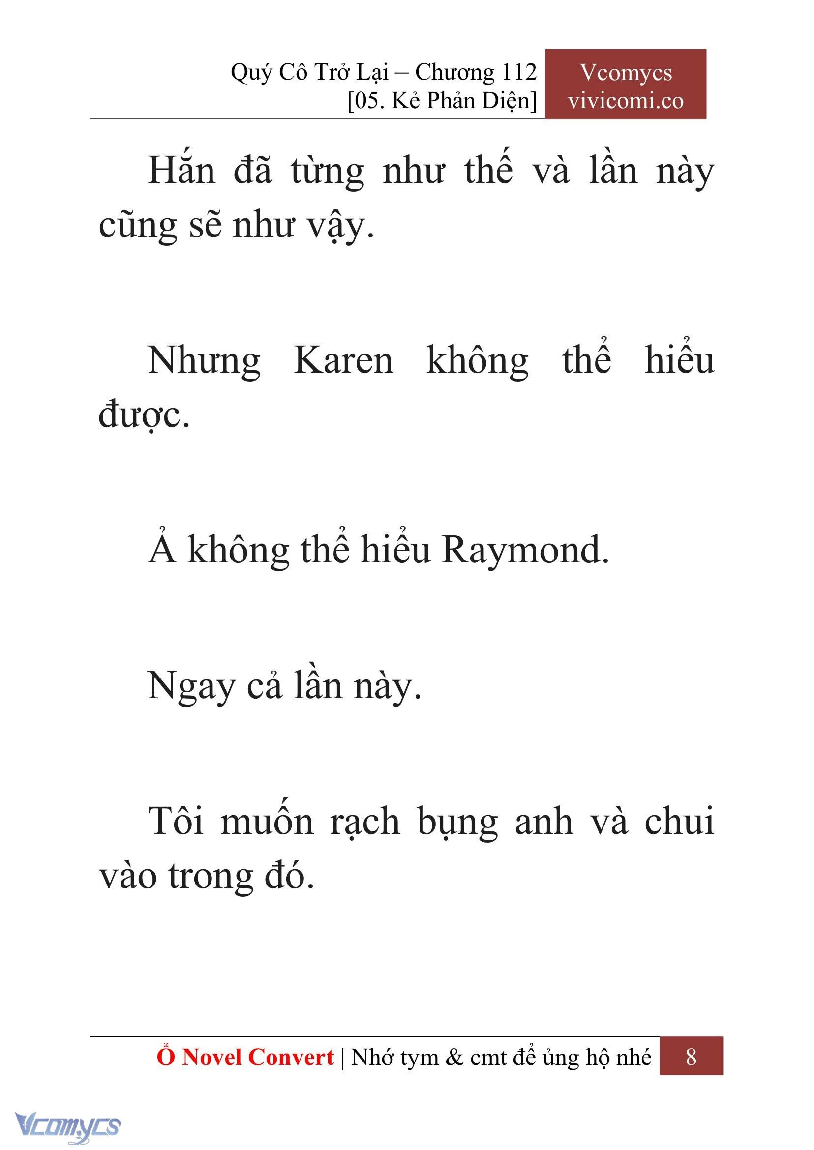 [Novel] Quý Cô Trở Lại Chapter  112 - 10