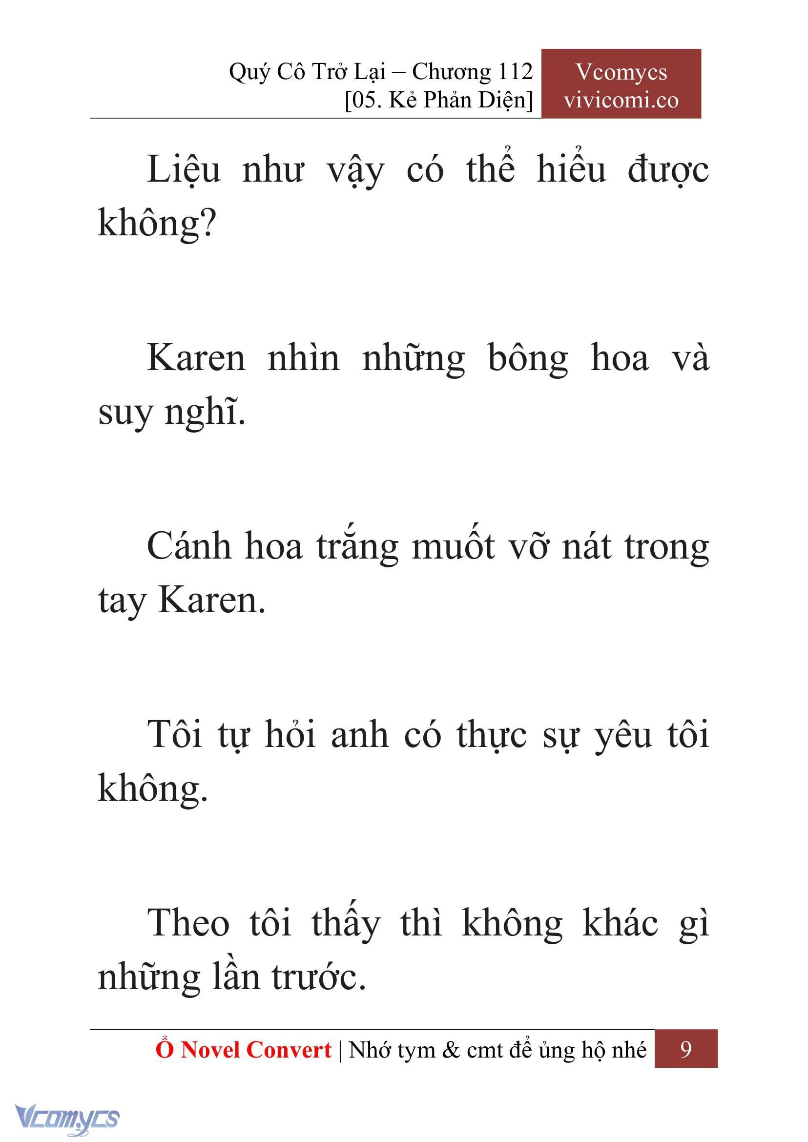 [Novel] Quý Cô Trở Lại Chapter  112 - 11