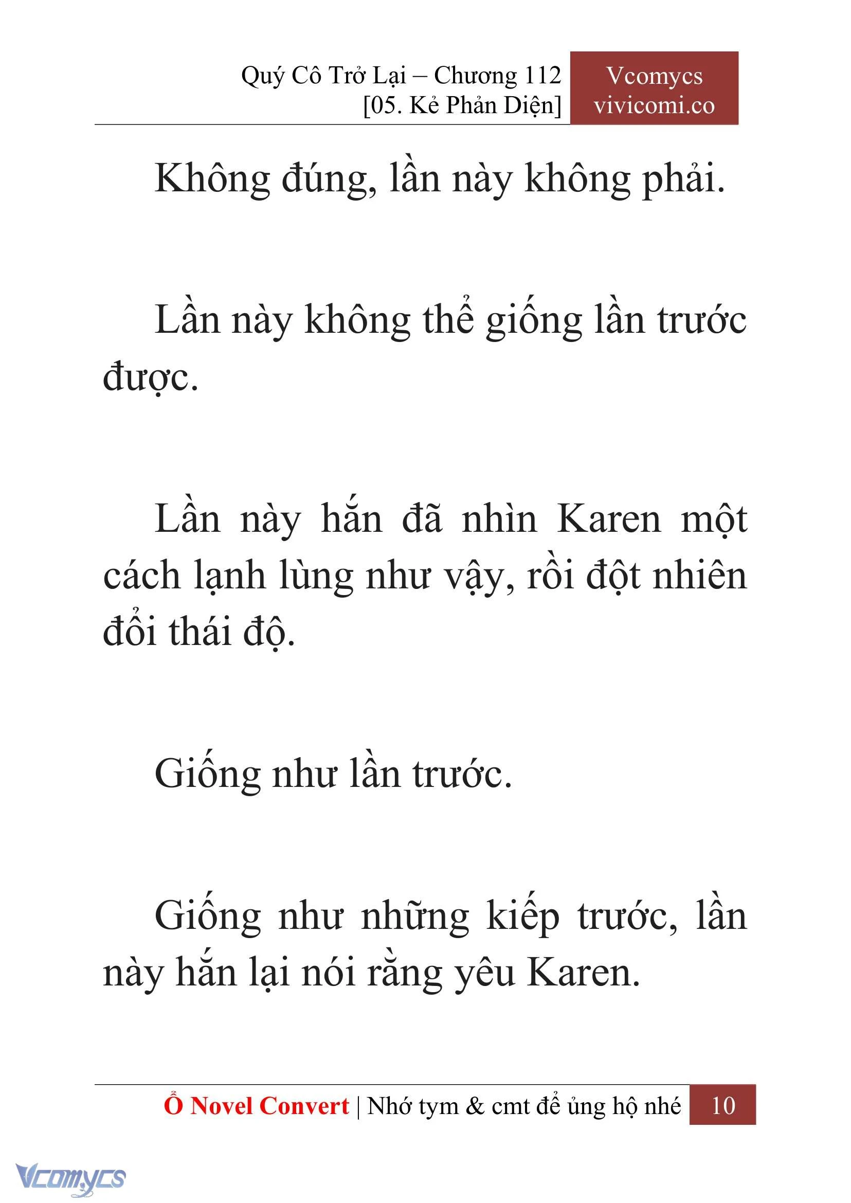 [Novel] Quý Cô Trở Lại Chapter  112 - 12