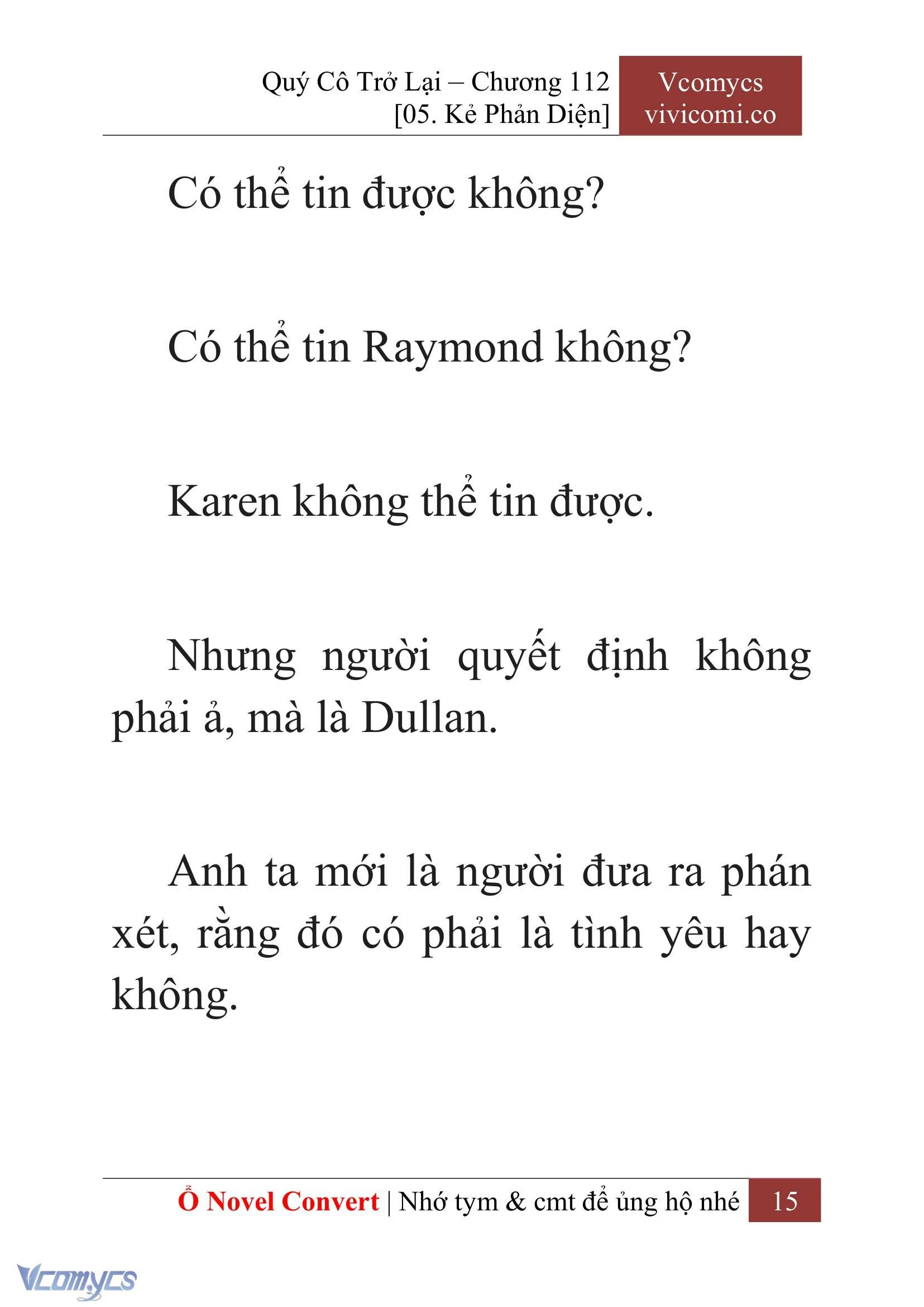 [Novel] Quý Cô Trở Lại Chapter  112 - 17