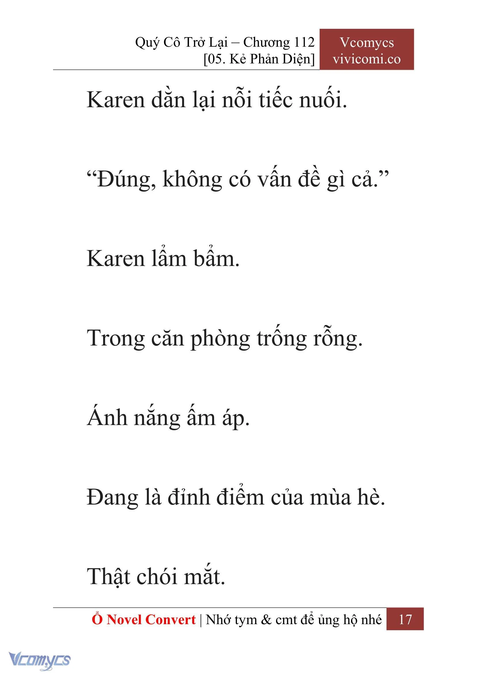 [Novel] Quý Cô Trở Lại Chapter  112 - 19