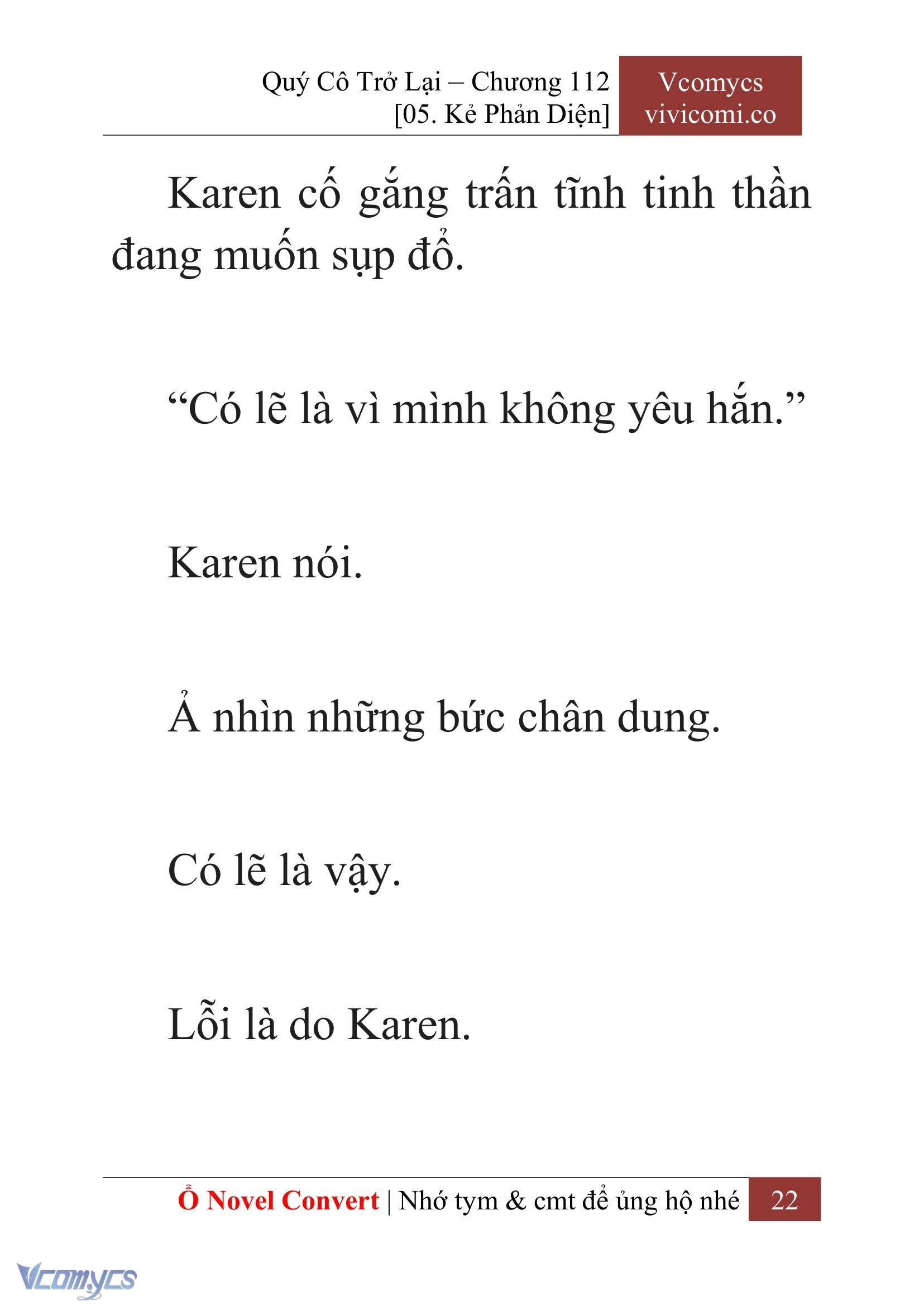 [Novel] Quý Cô Trở Lại Chapter  112 - 24