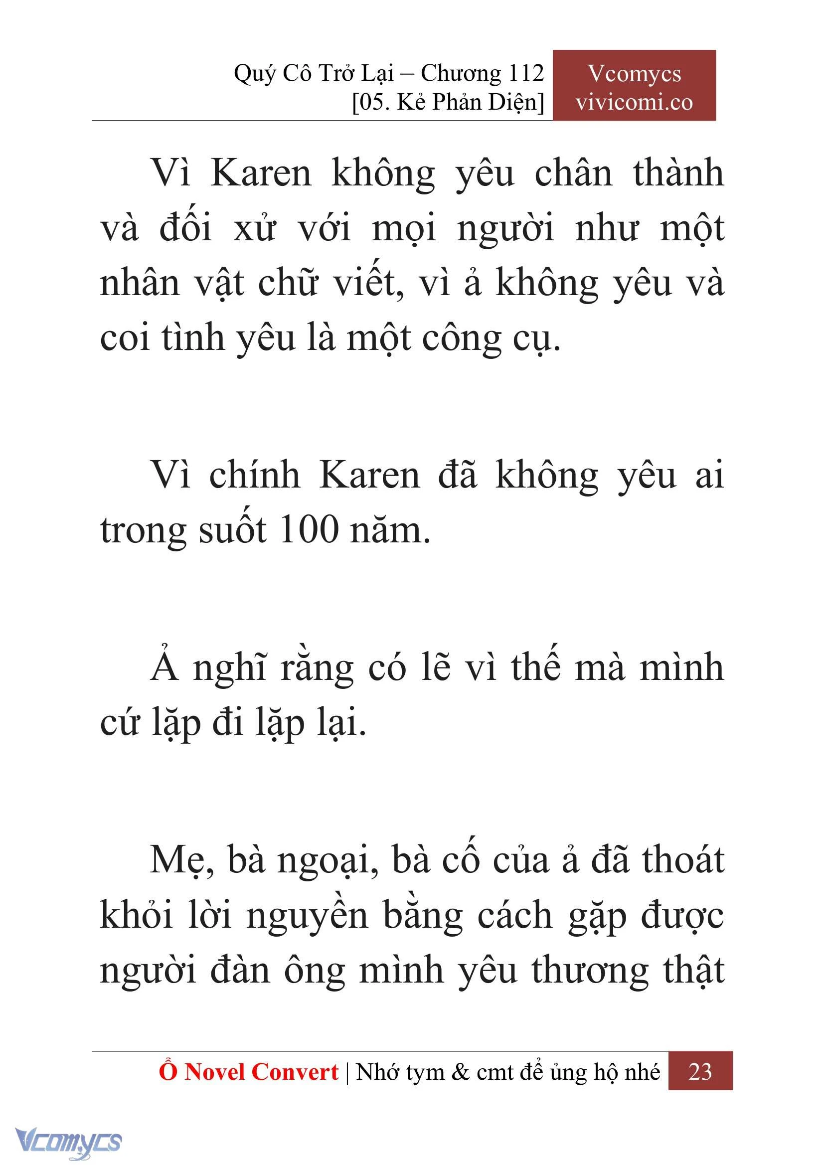 [Novel] Quý Cô Trở Lại Chapter  112 - 25