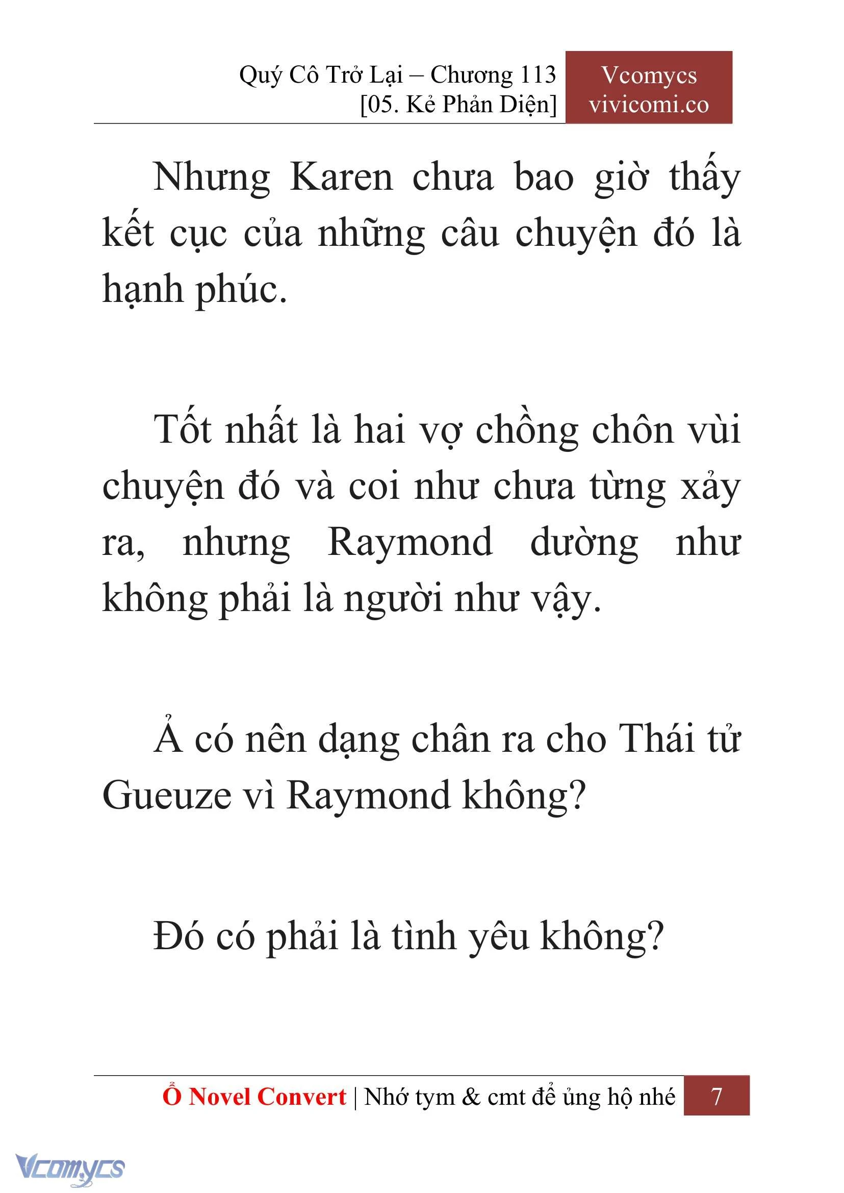 [Novel] Quý Cô Trở Lại Chapter  113 - 9