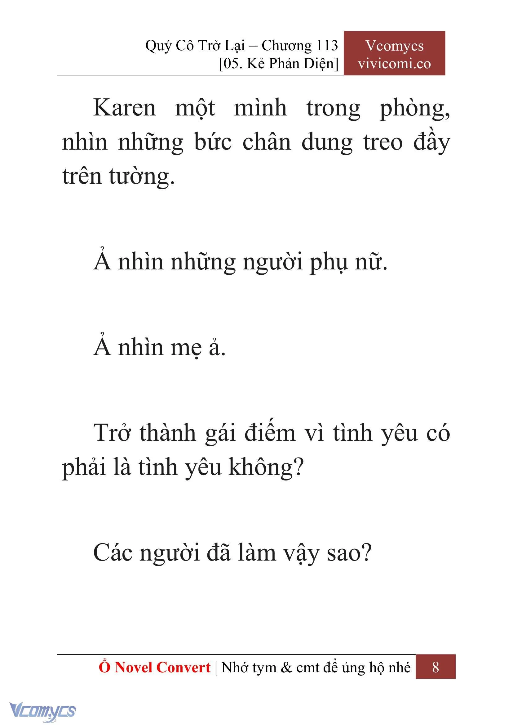 [Novel] Quý Cô Trở Lại Chapter  113 - 10