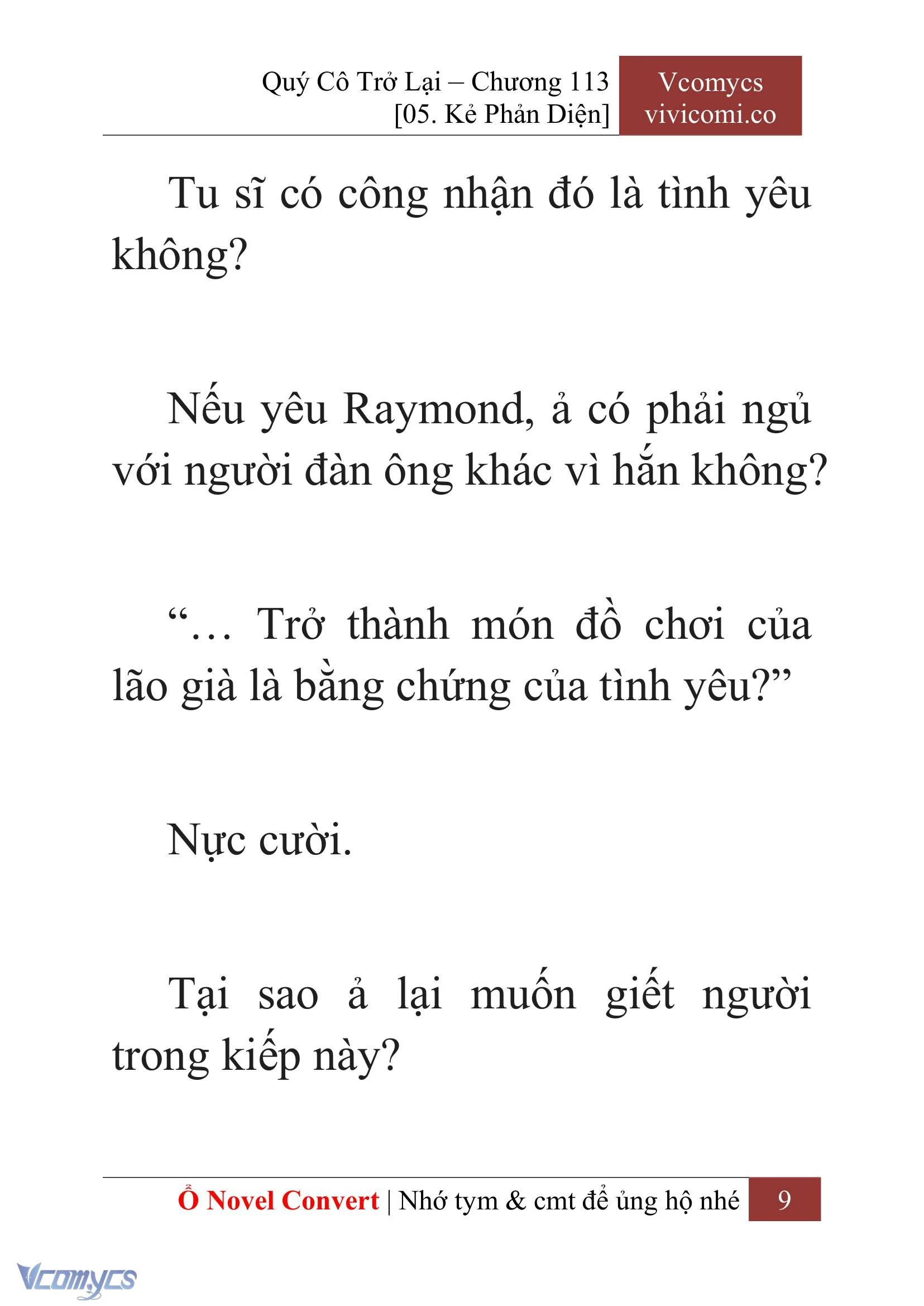 [Novel] Quý Cô Trở Lại Chapter  113 - 11