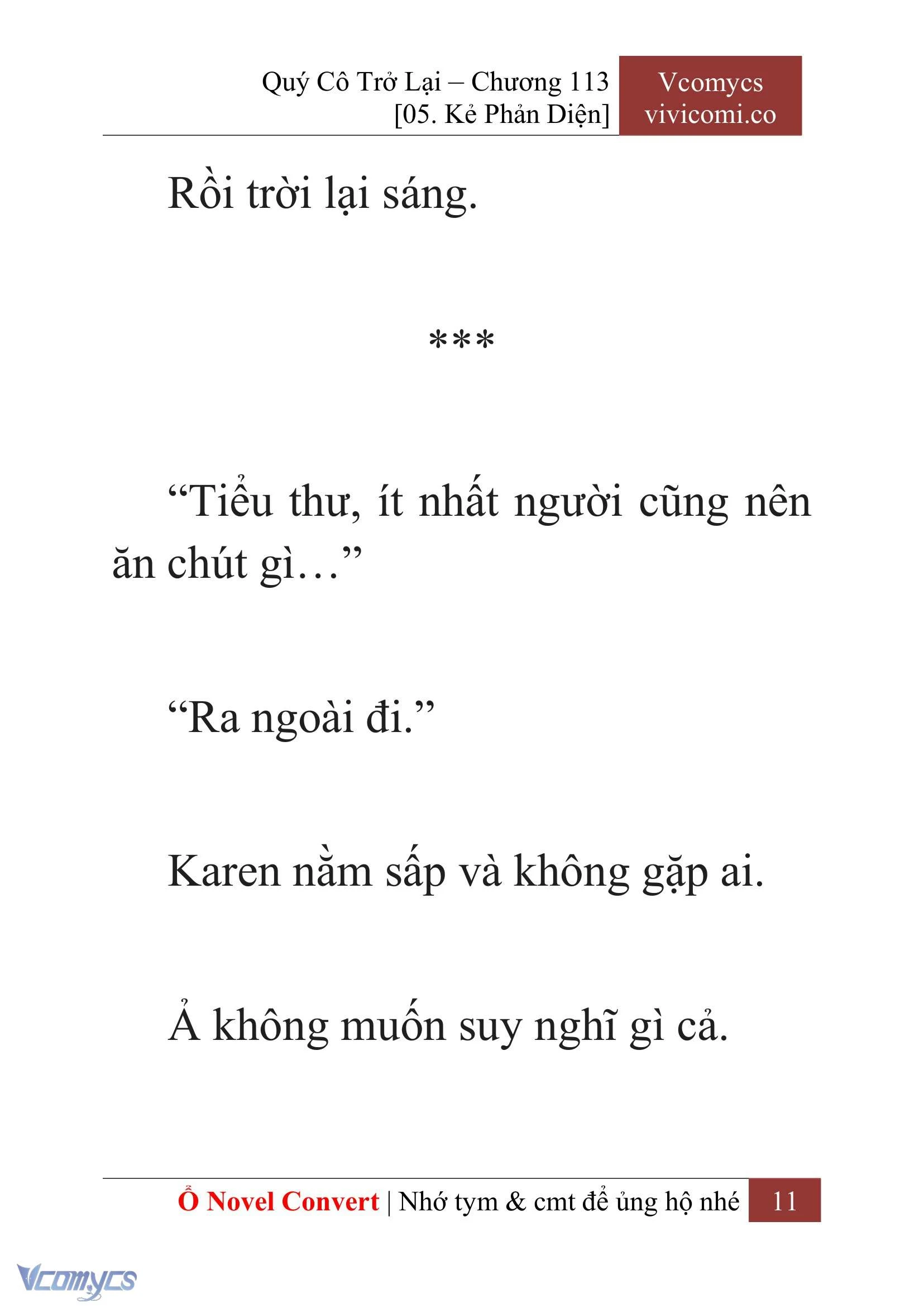 [Novel] Quý Cô Trở Lại Chapter  113 - 13