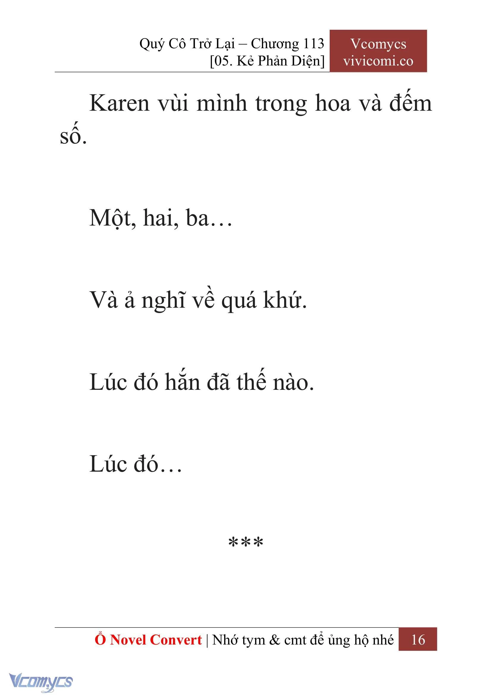 [Novel] Quý Cô Trở Lại Chapter  113 - 18