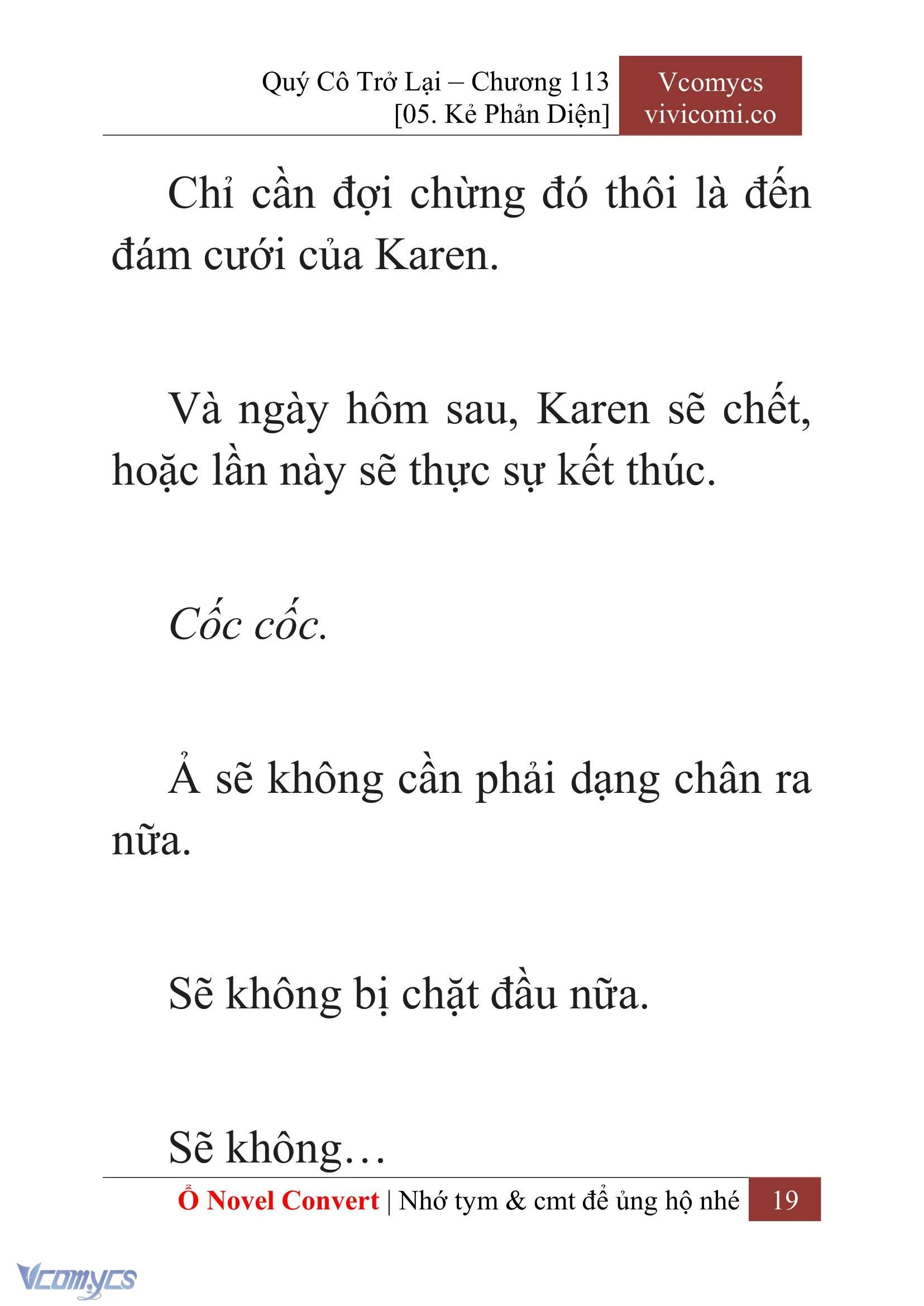 [Novel] Quý Cô Trở Lại Chapter  113 - 21