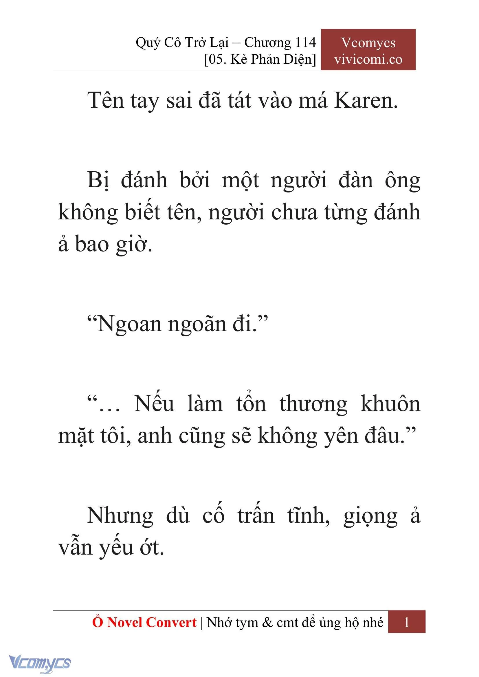 [Novel] Quý Cô Trở Lại Chapter  114 - 3