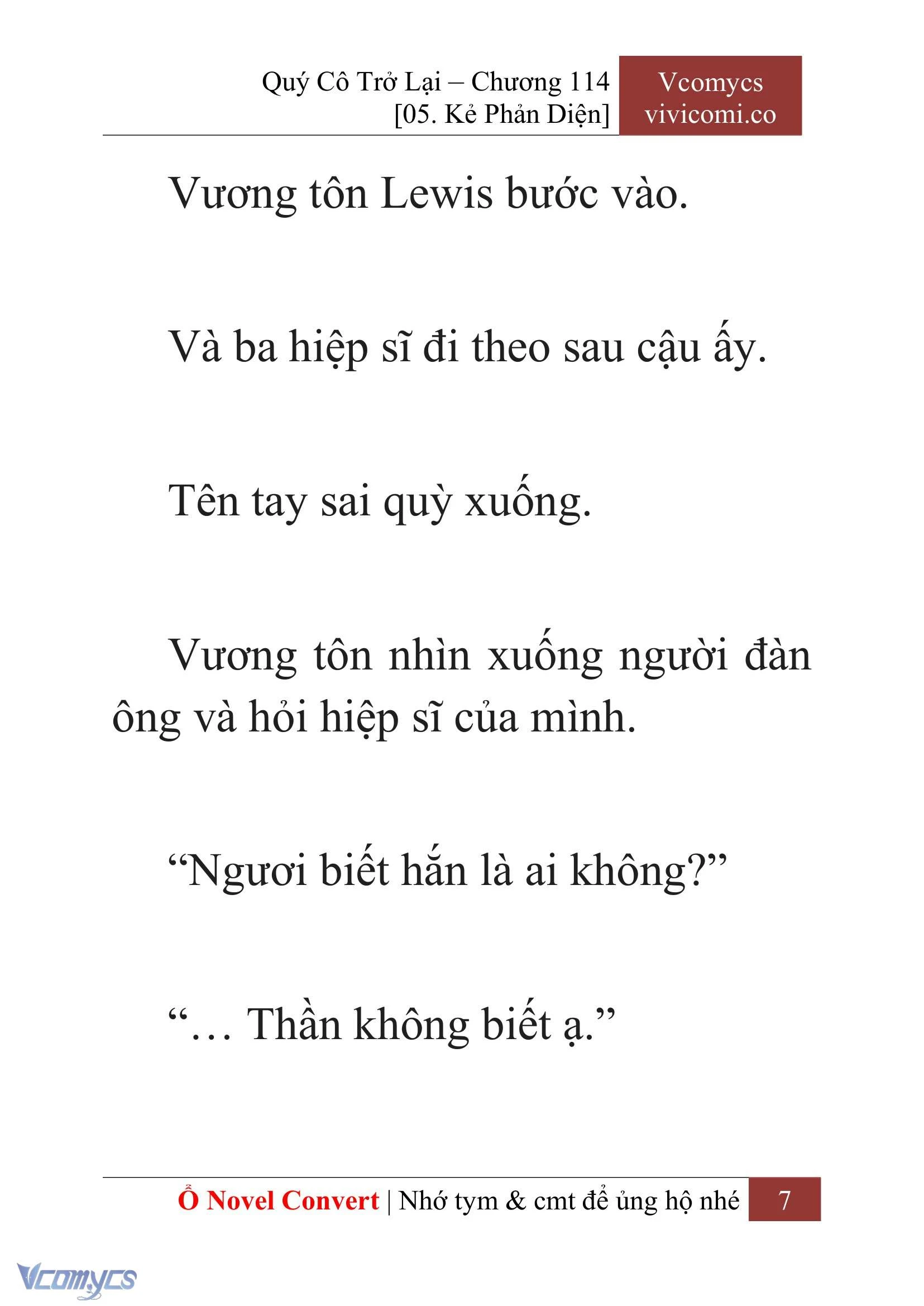 [Novel] Quý Cô Trở Lại Chapter  114 - 9