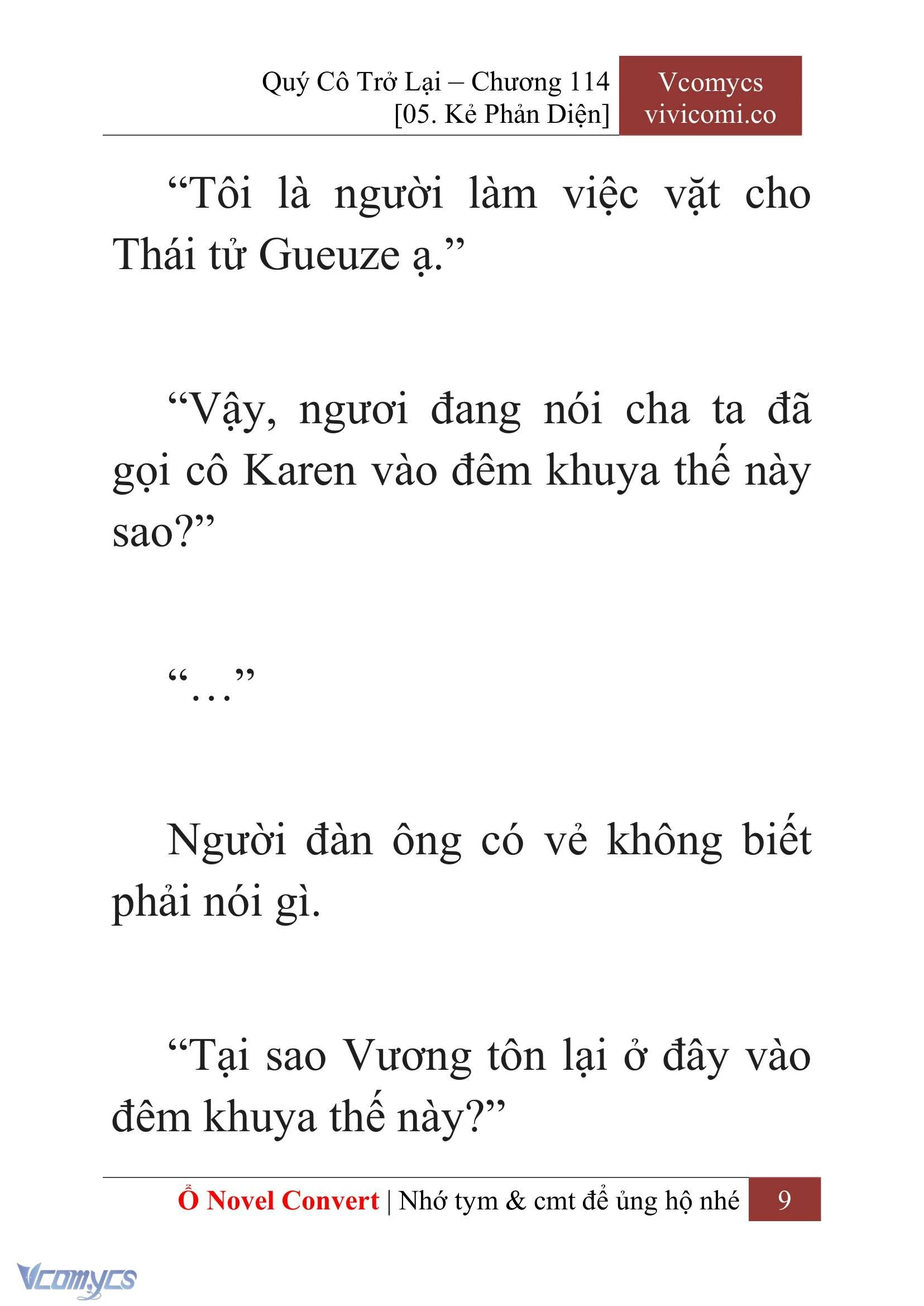 [Novel] Quý Cô Trở Lại Chapter  114 - 11
