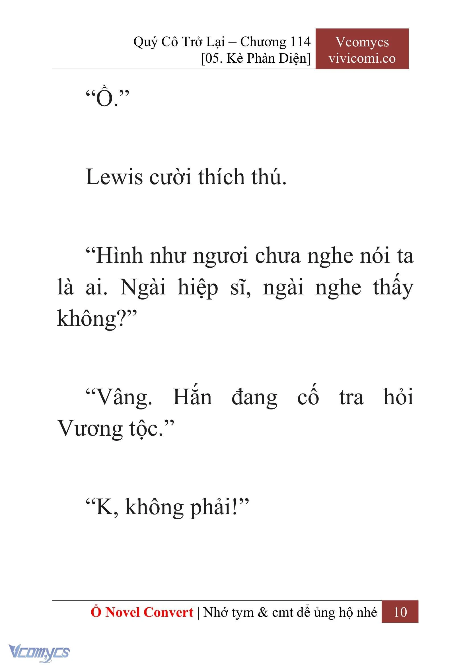 [Novel] Quý Cô Trở Lại Chapter  114 - 12