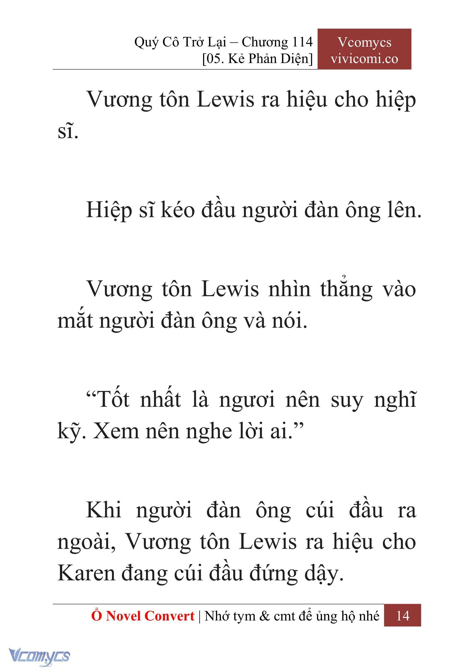 [Novel] Quý Cô Trở Lại Chapter  114 - 16