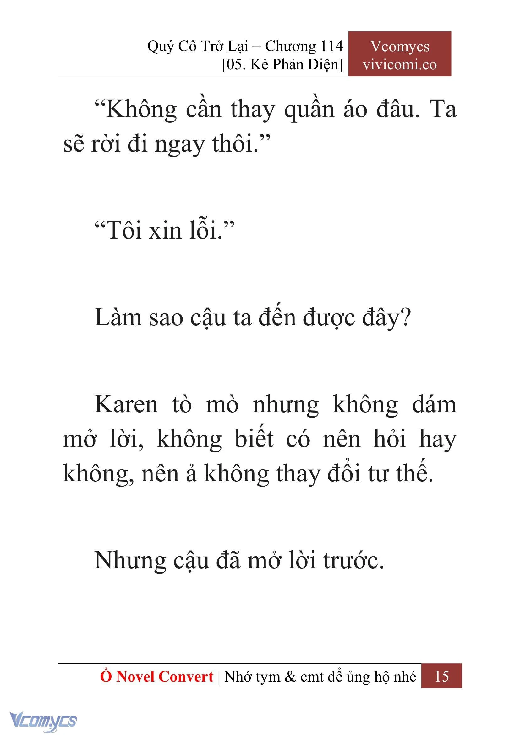 [Novel] Quý Cô Trở Lại Chapter  114 - 17