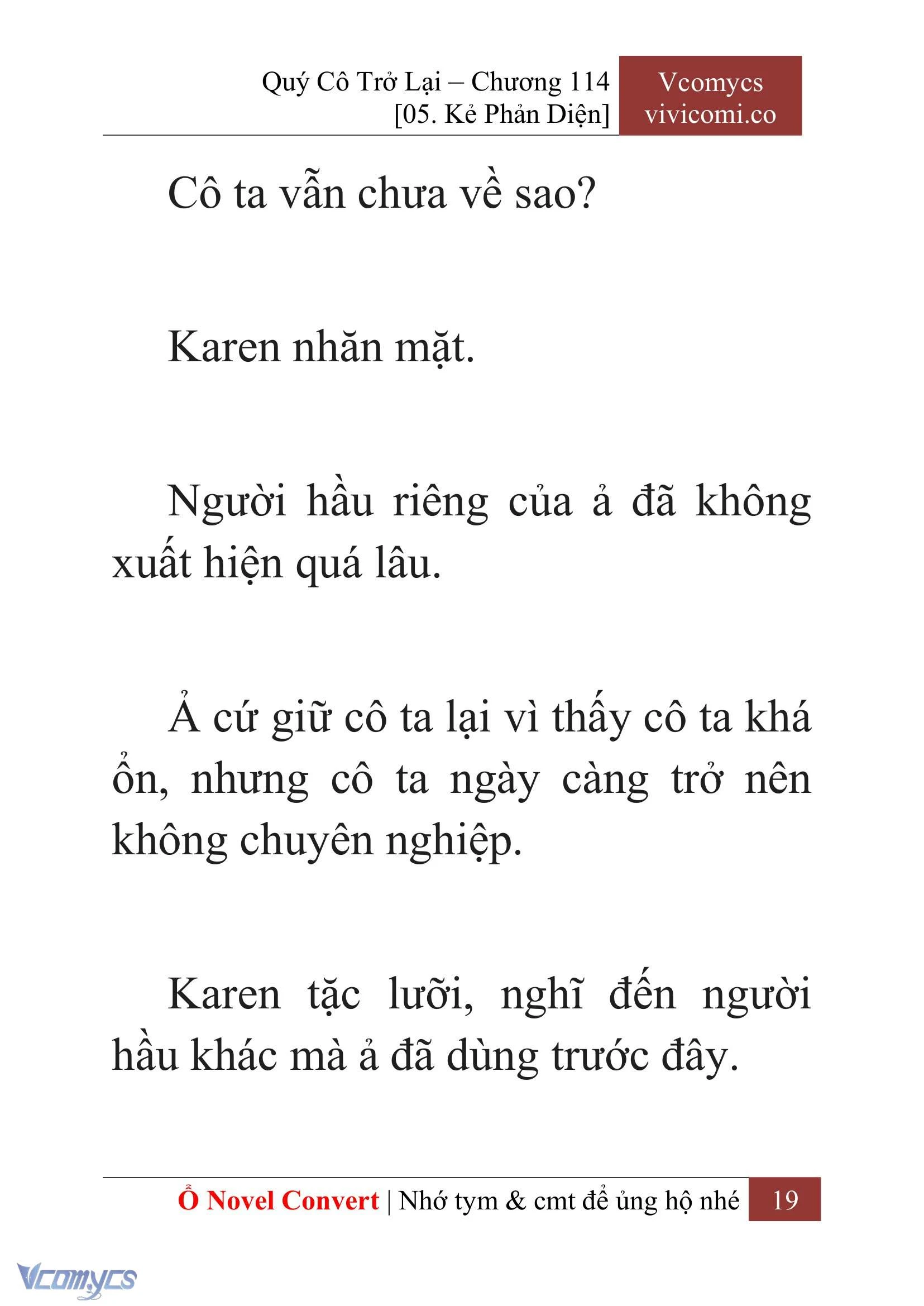 [Novel] Quý Cô Trở Lại Chapter  114 - 21