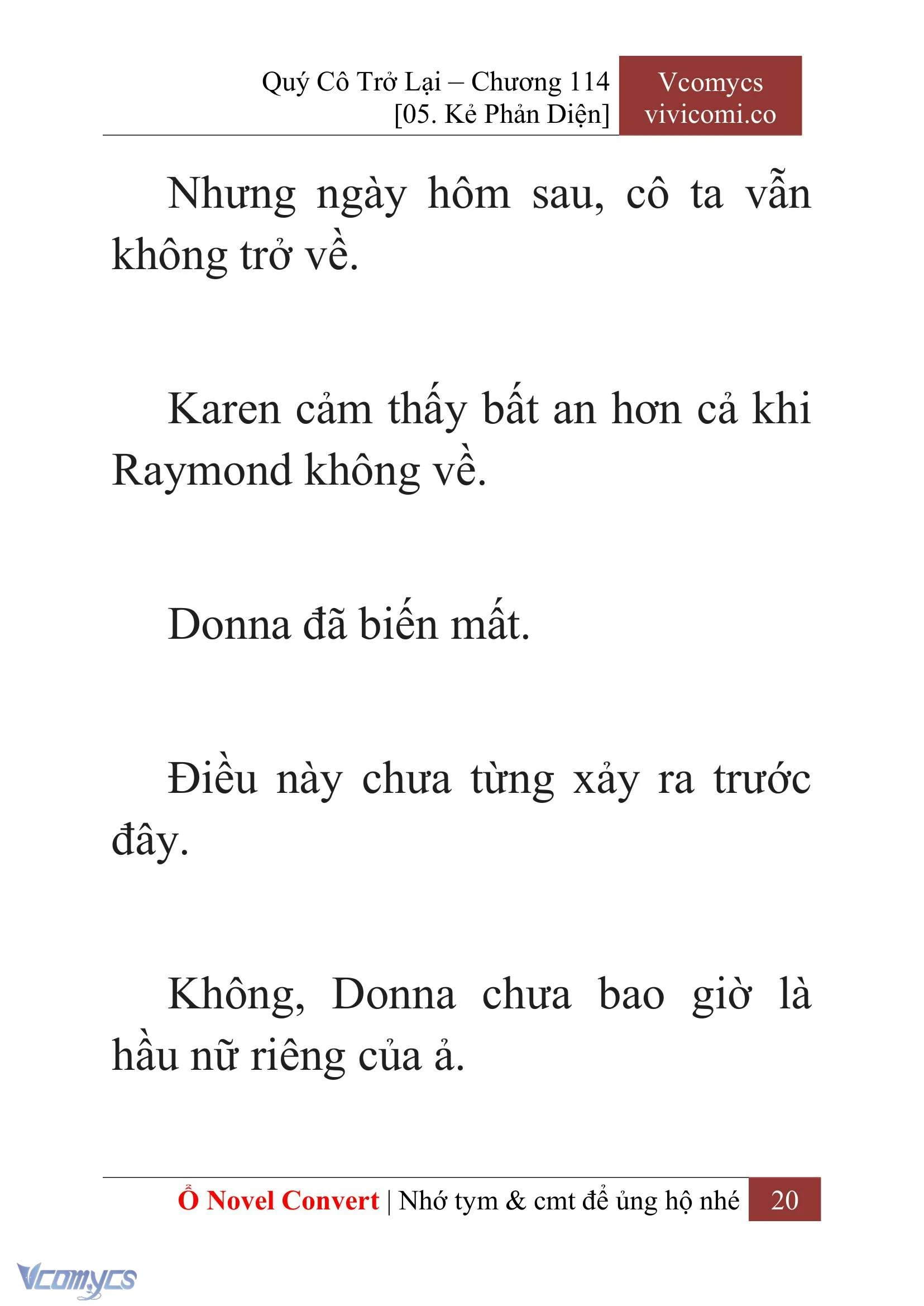 [Novel] Quý Cô Trở Lại Chapter  114 - 22