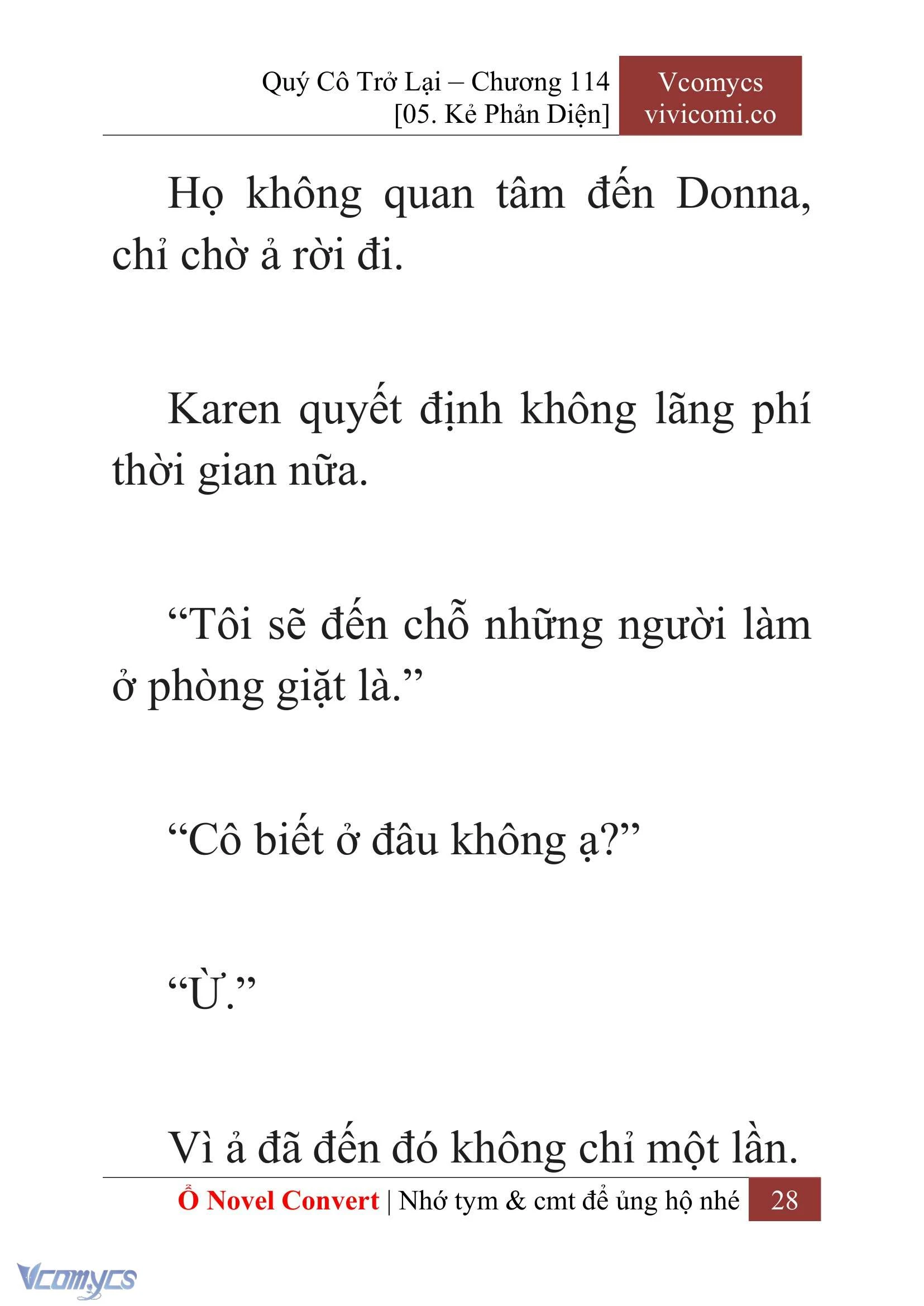 [Novel] Quý Cô Trở Lại Chapter  114 - 30