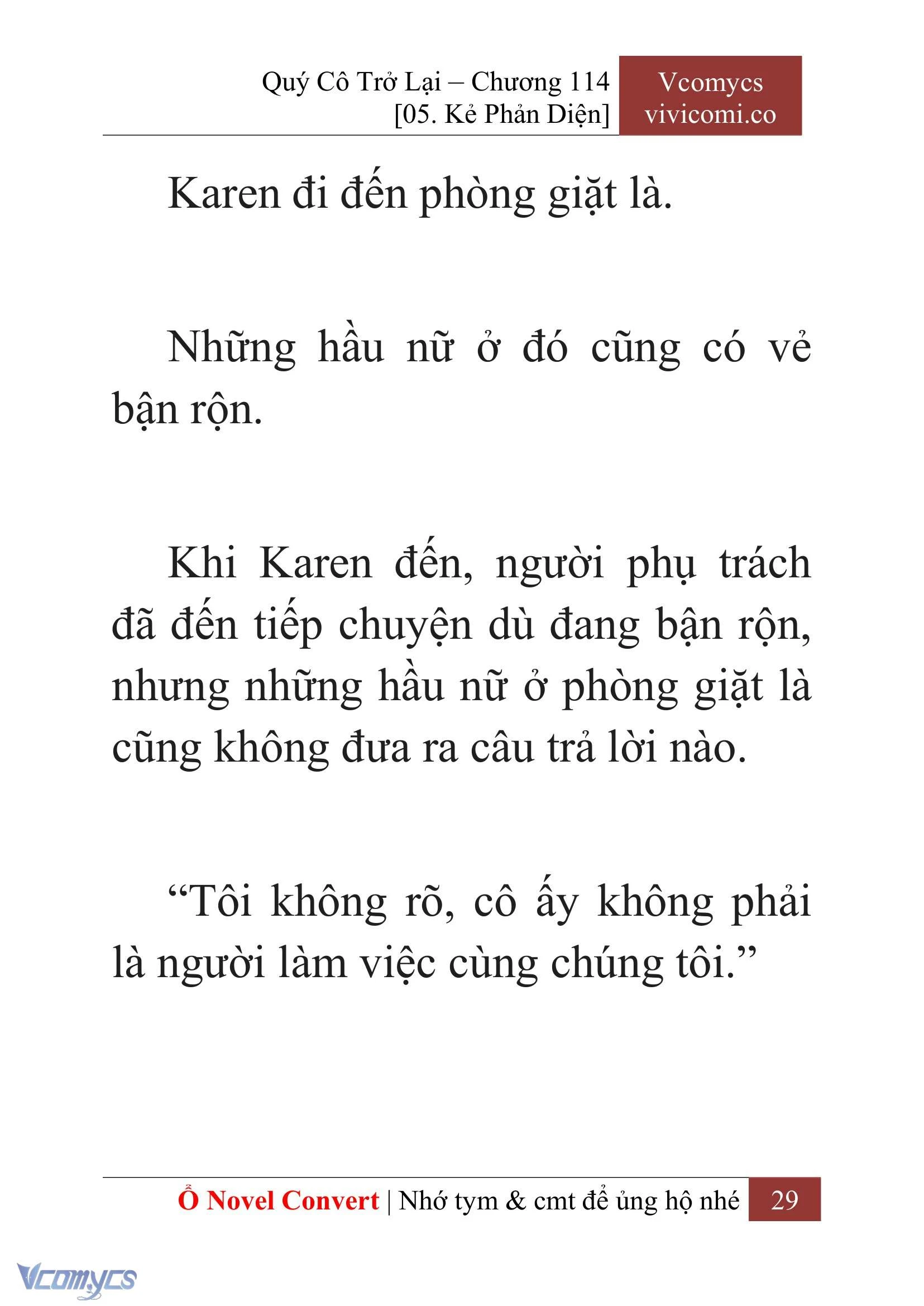 [Novel] Quý Cô Trở Lại Chapter  114 - 31