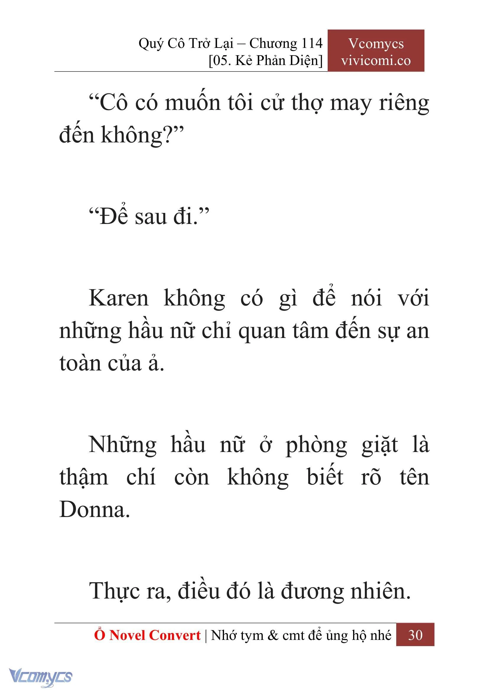 [Novel] Quý Cô Trở Lại Chapter  114 - 32