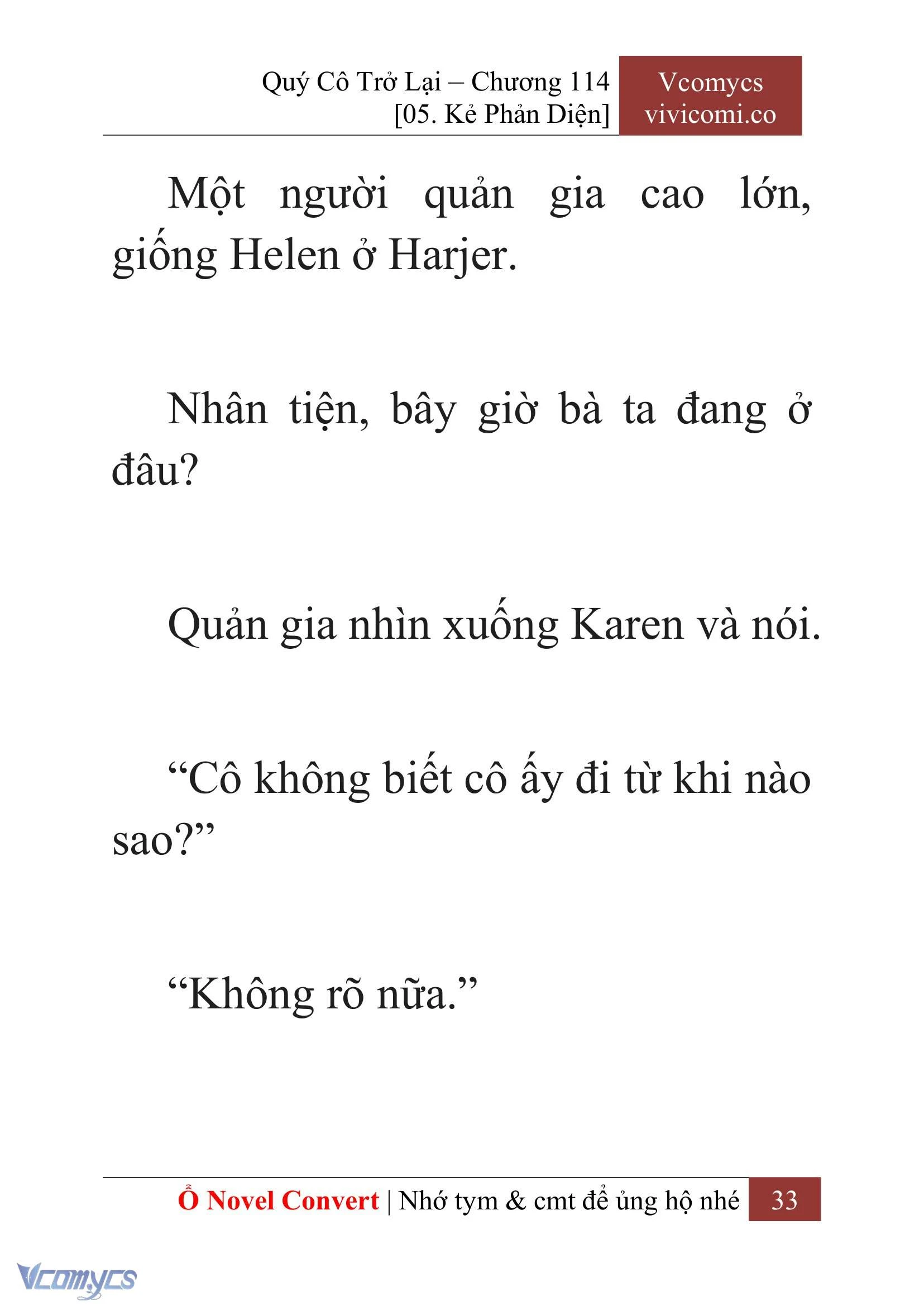 [Novel] Quý Cô Trở Lại Chapter  114 - 35