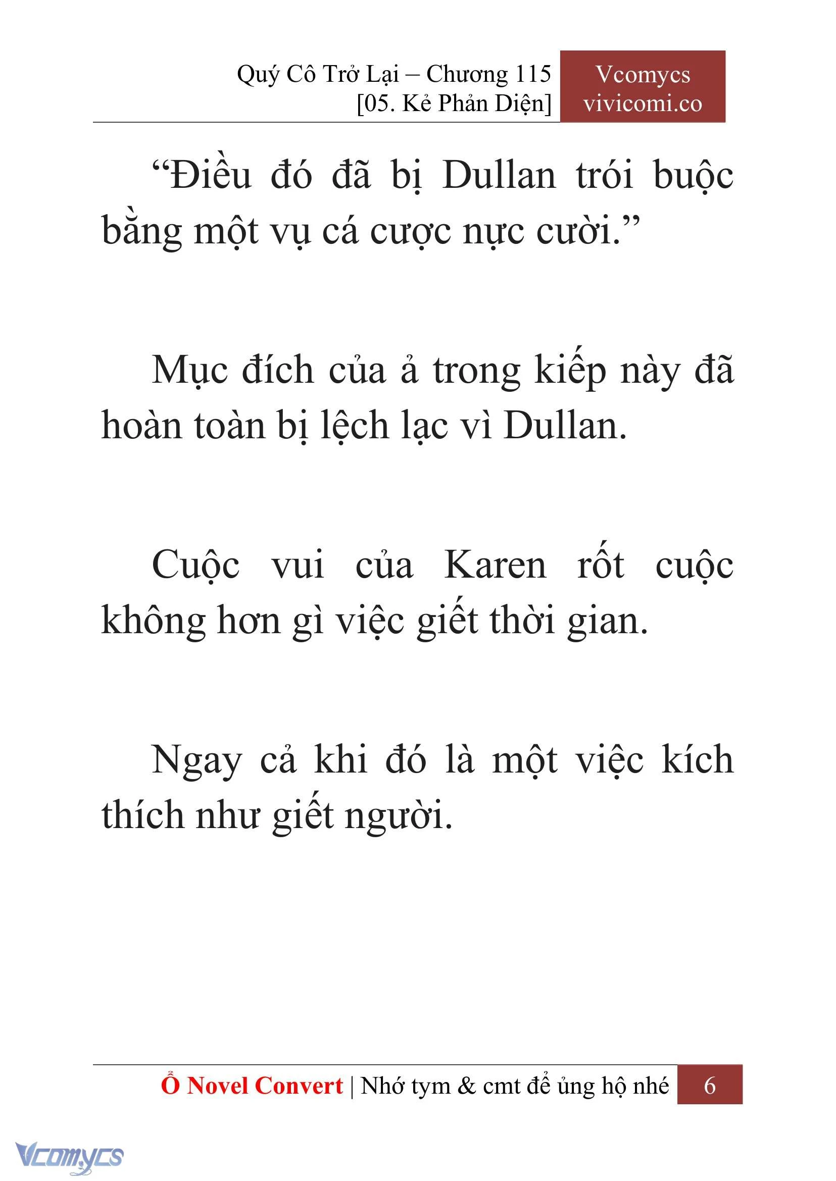 [Novel] Quý Cô Trở Lại Chapter  115 - 8