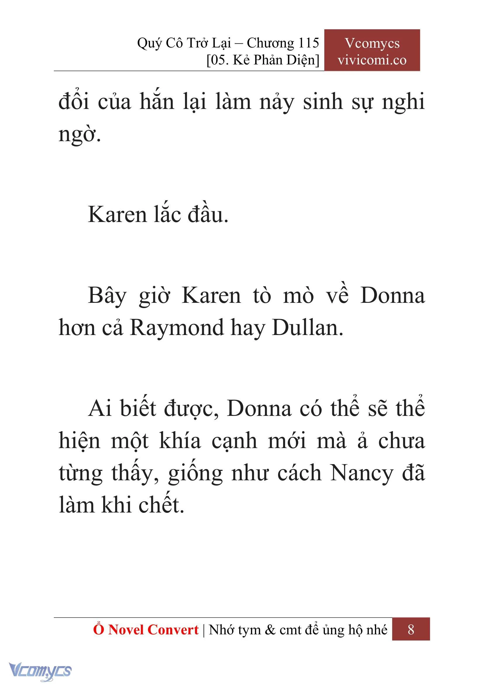 [Novel] Quý Cô Trở Lại Chapter  115 - 10