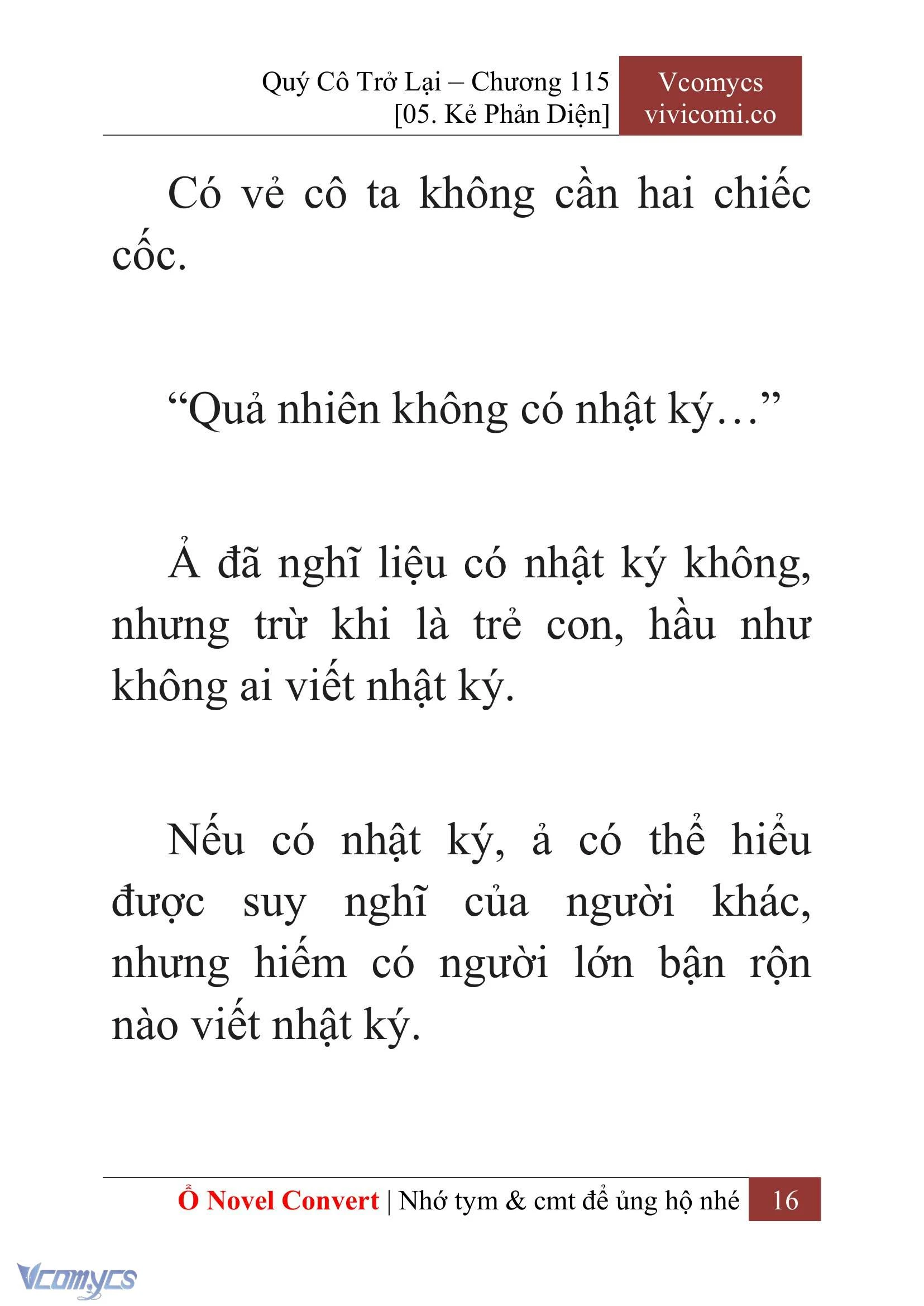 [Novel] Quý Cô Trở Lại Chapter  115 - 18
