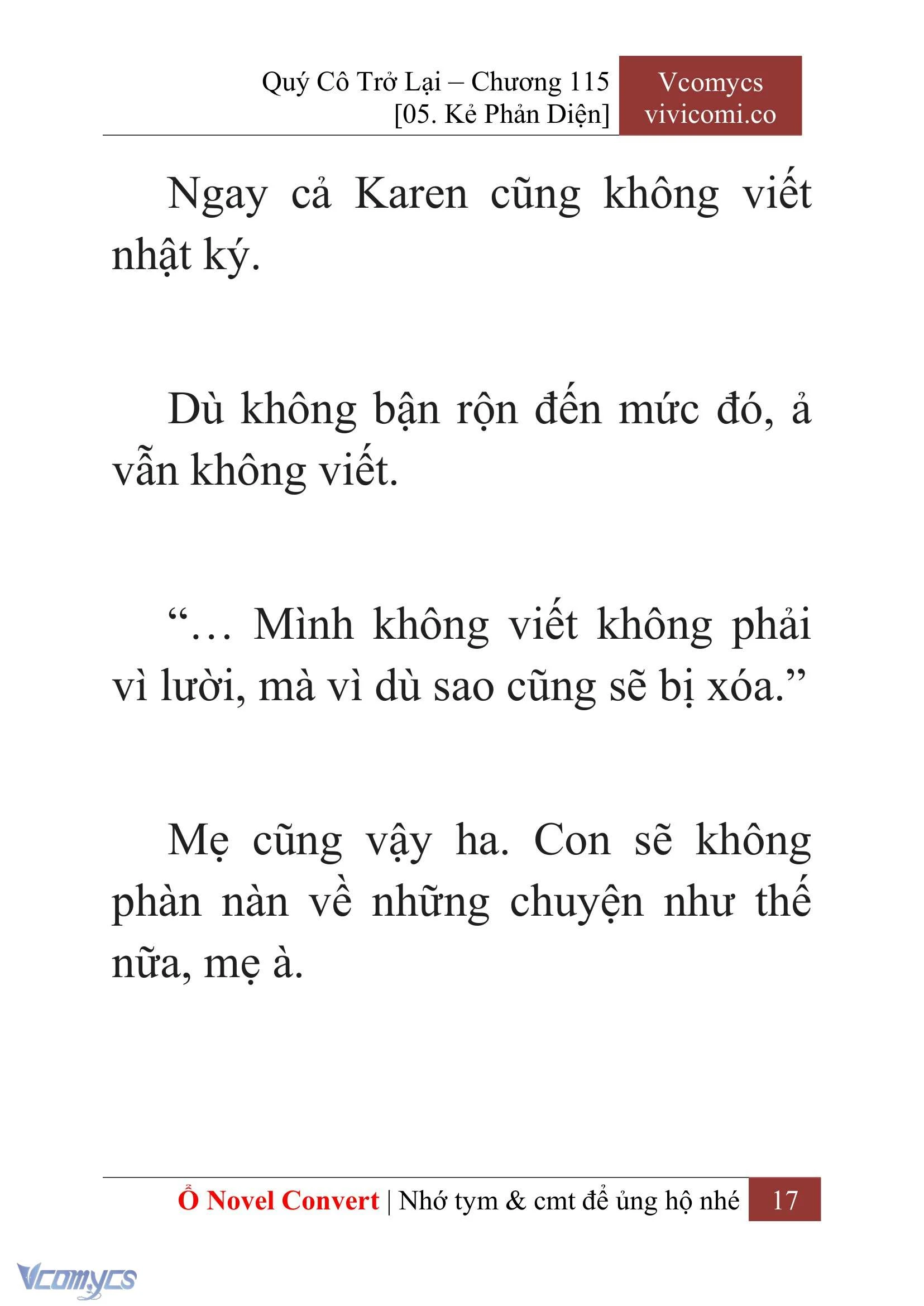 [Novel] Quý Cô Trở Lại Chapter  115 - 19