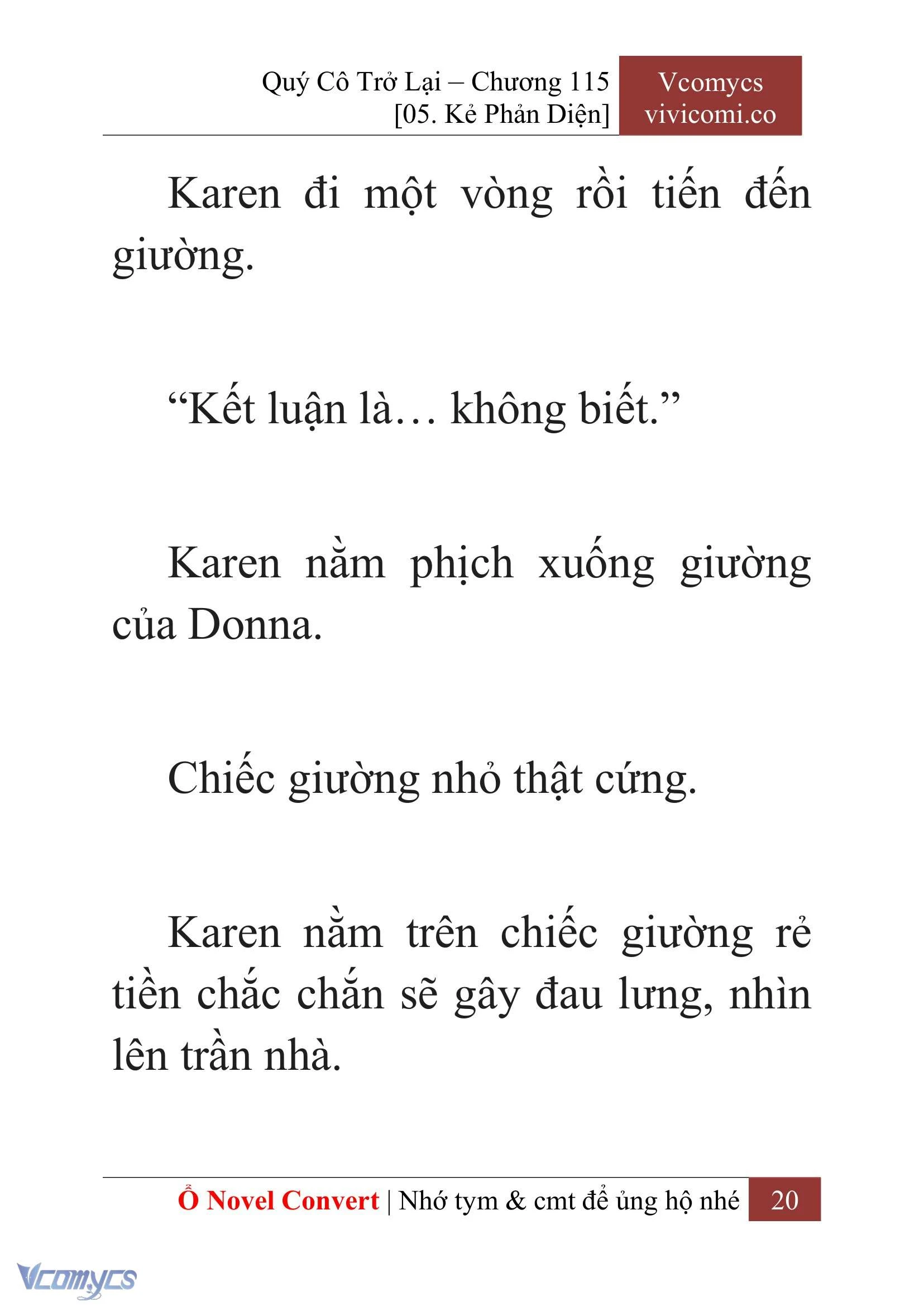 [Novel] Quý Cô Trở Lại Chapter  115 - 22