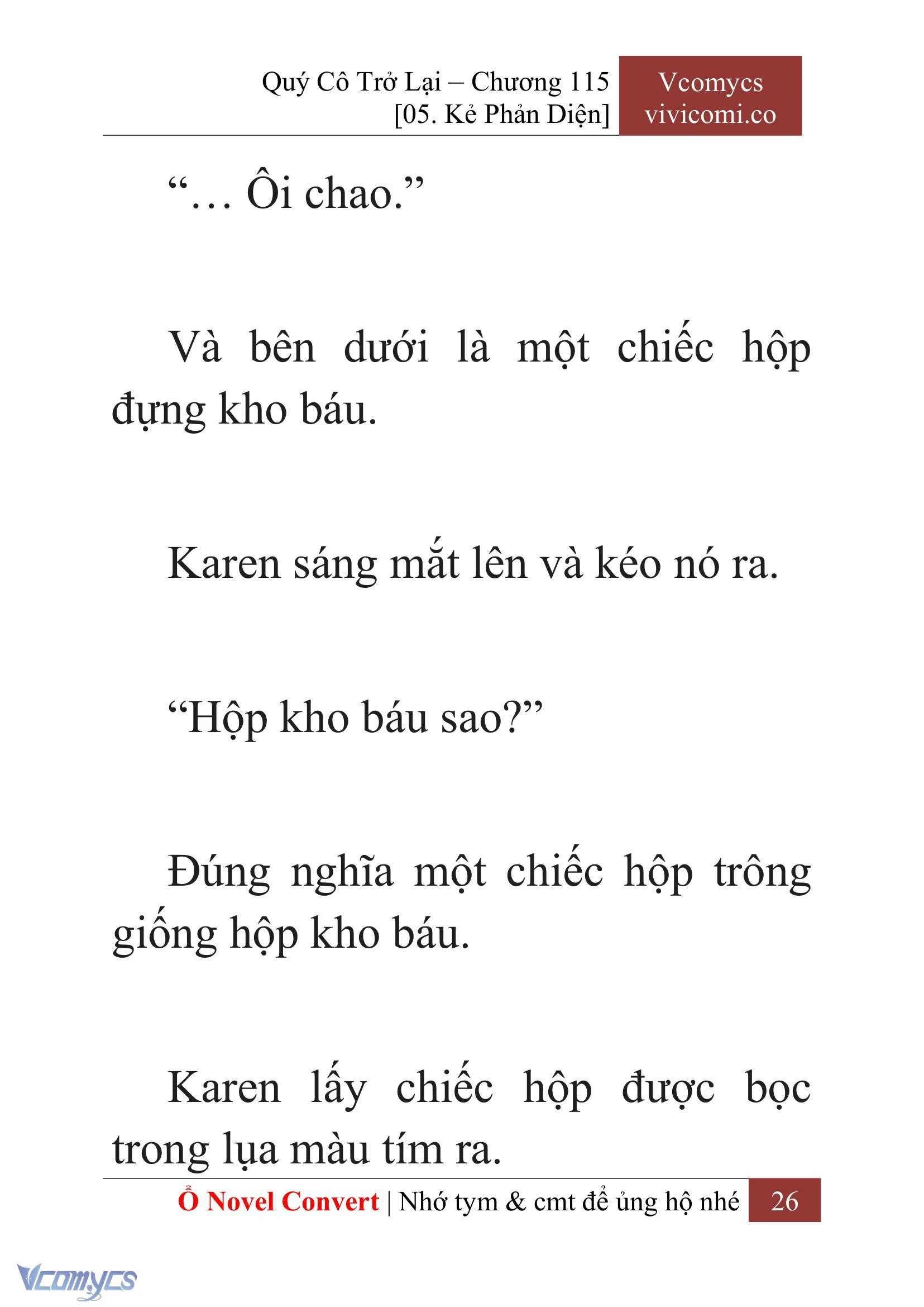 [Novel] Quý Cô Trở Lại Chapter  115 - 28