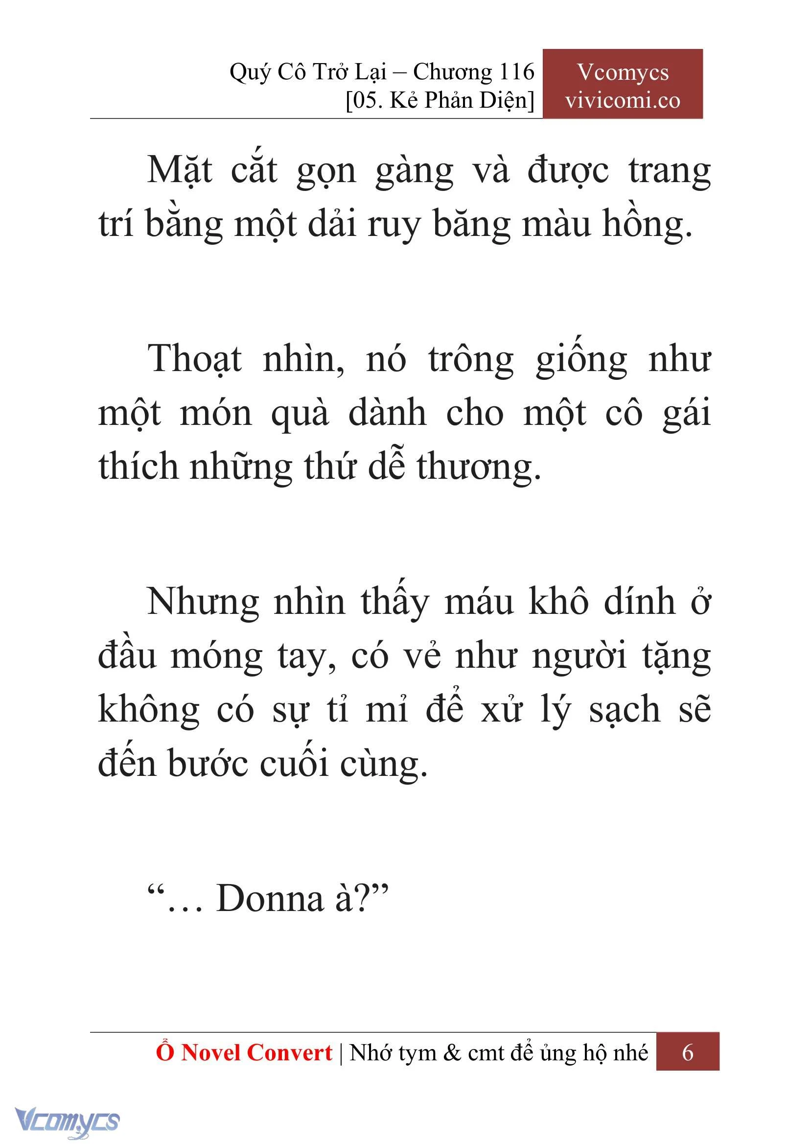 [Novel] Quý Cô Trở Lại Chapter  116 - 8