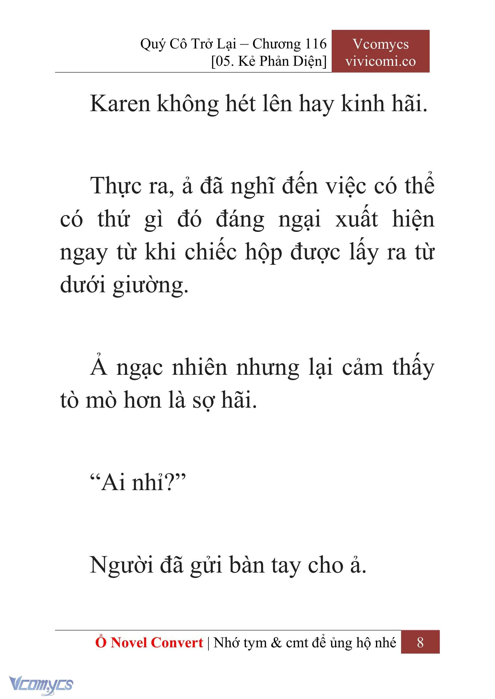 [Novel] Quý Cô Trở Lại Chapter  116 - 10