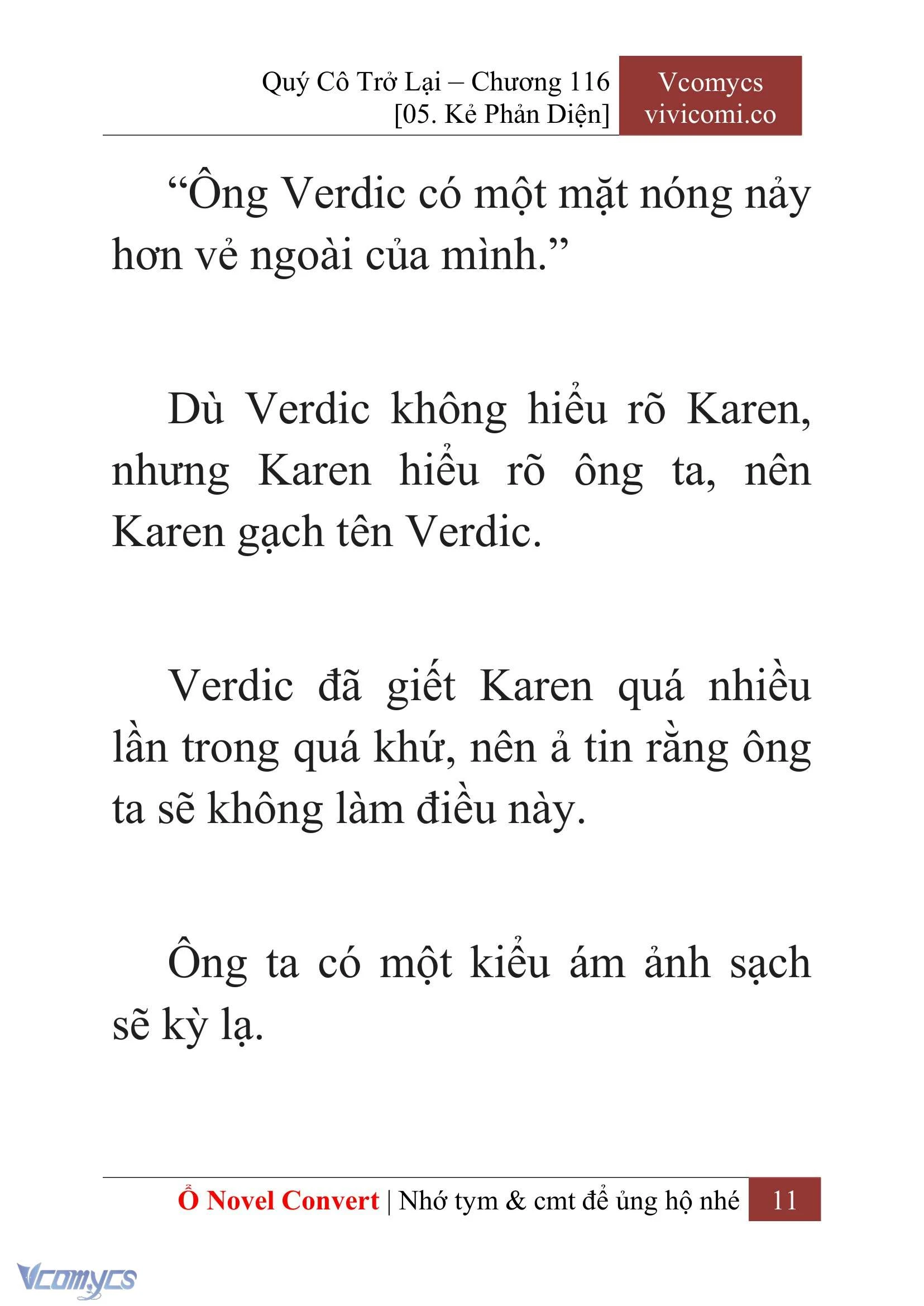 [Novel] Quý Cô Trở Lại Chapter  116 - 13