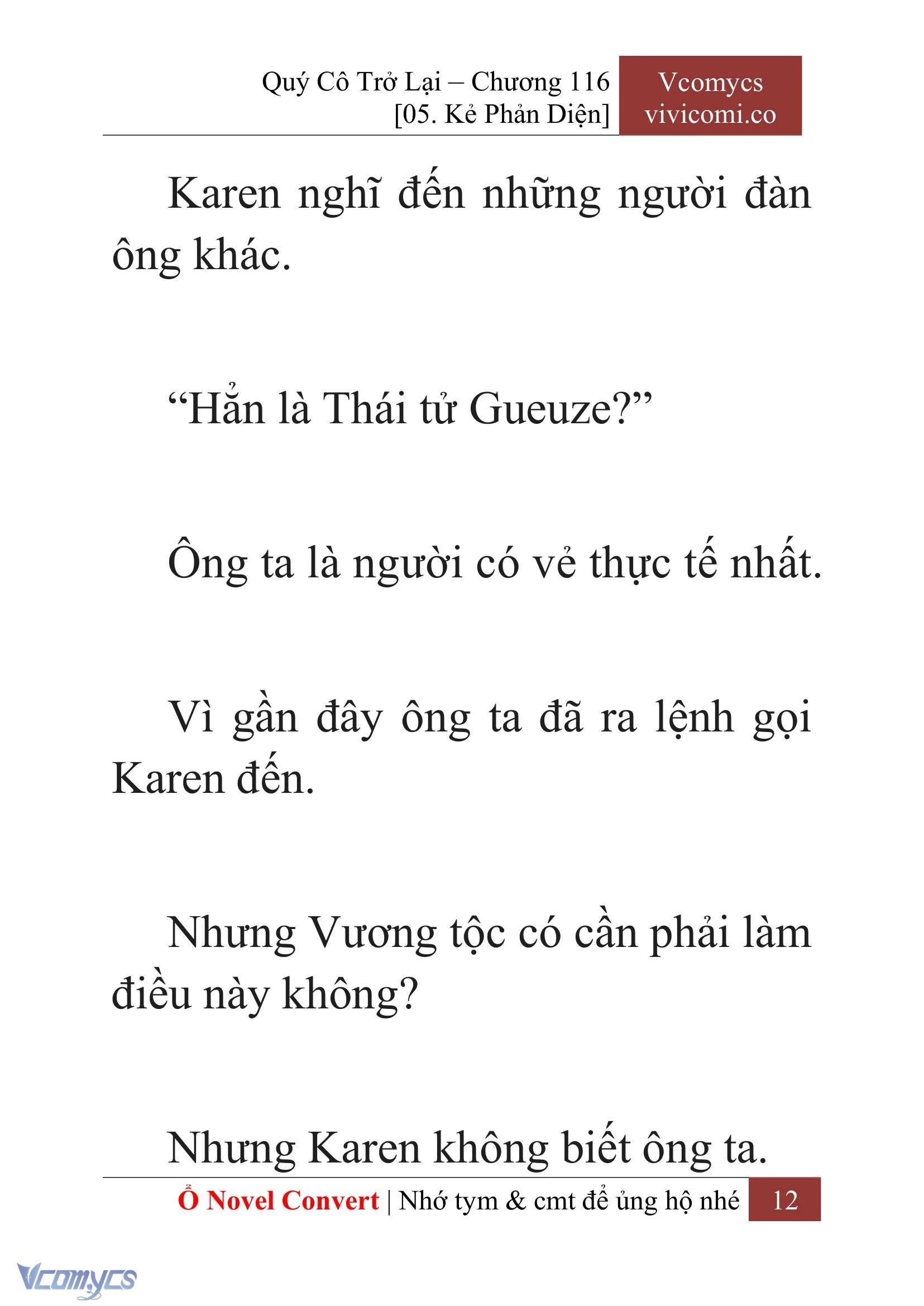 [Novel] Quý Cô Trở Lại Chapter  116 - 14