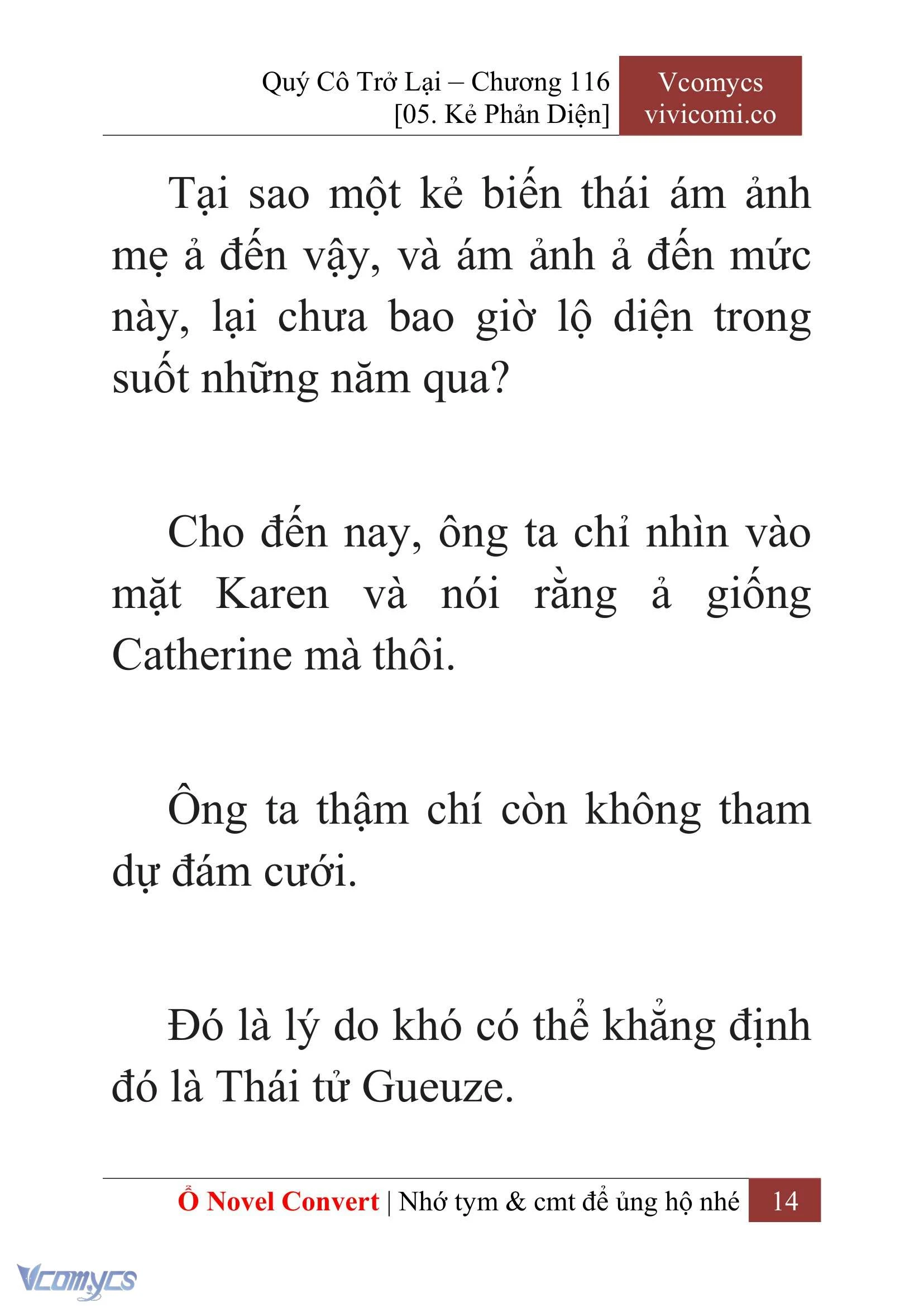 [Novel] Quý Cô Trở Lại Chapter  116 - 16