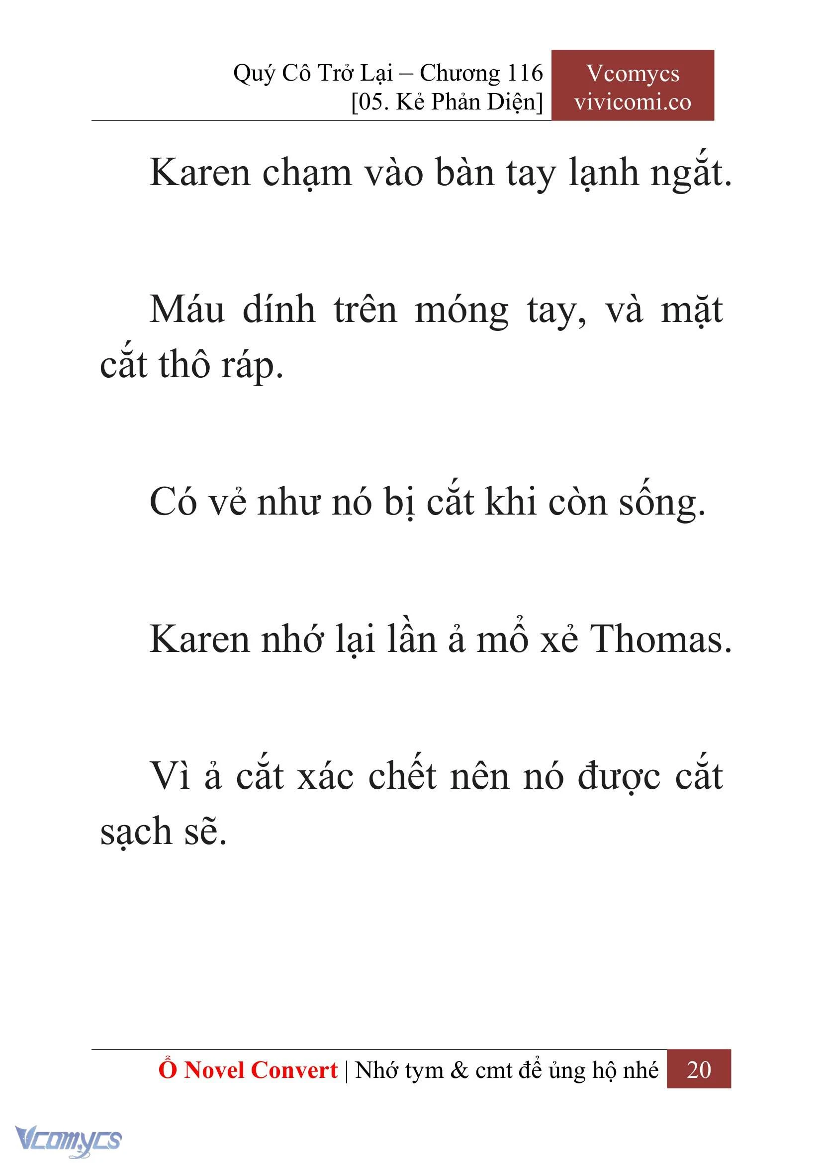 [Novel] Quý Cô Trở Lại Chapter  116 - 22