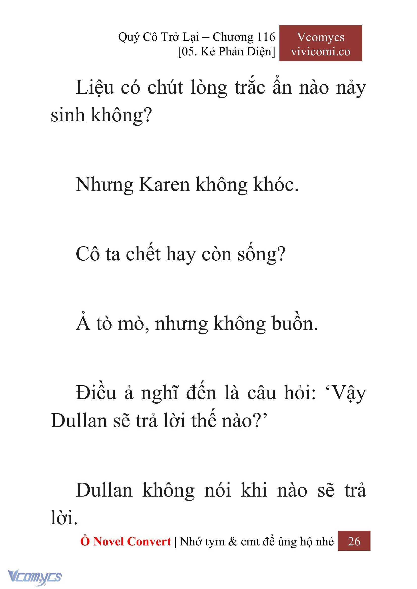 [Novel] Quý Cô Trở Lại Chapter  116 - 28