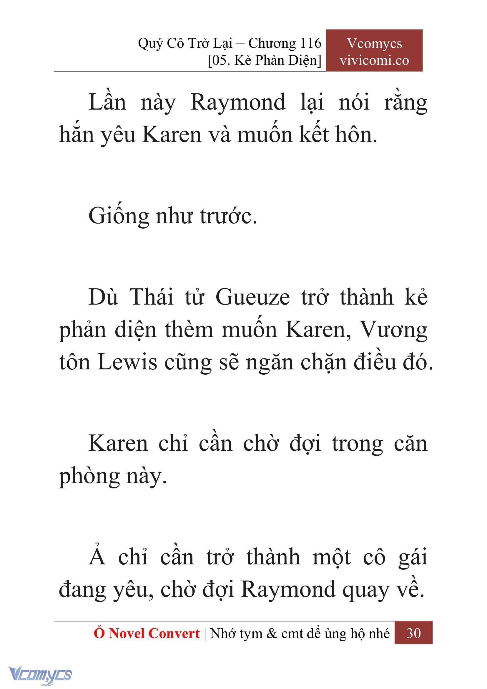 [Novel] Quý Cô Trở Lại Chapter  116 - 32