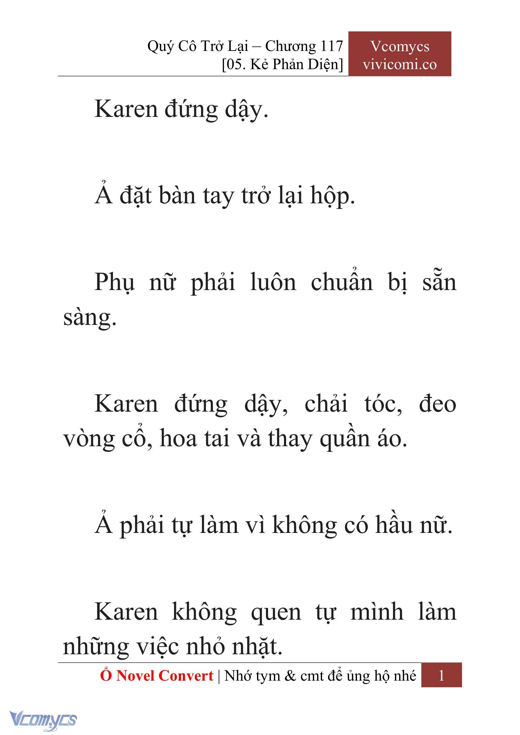 [Novel] Quý Cô Trở Lại Chapter  117 - 3