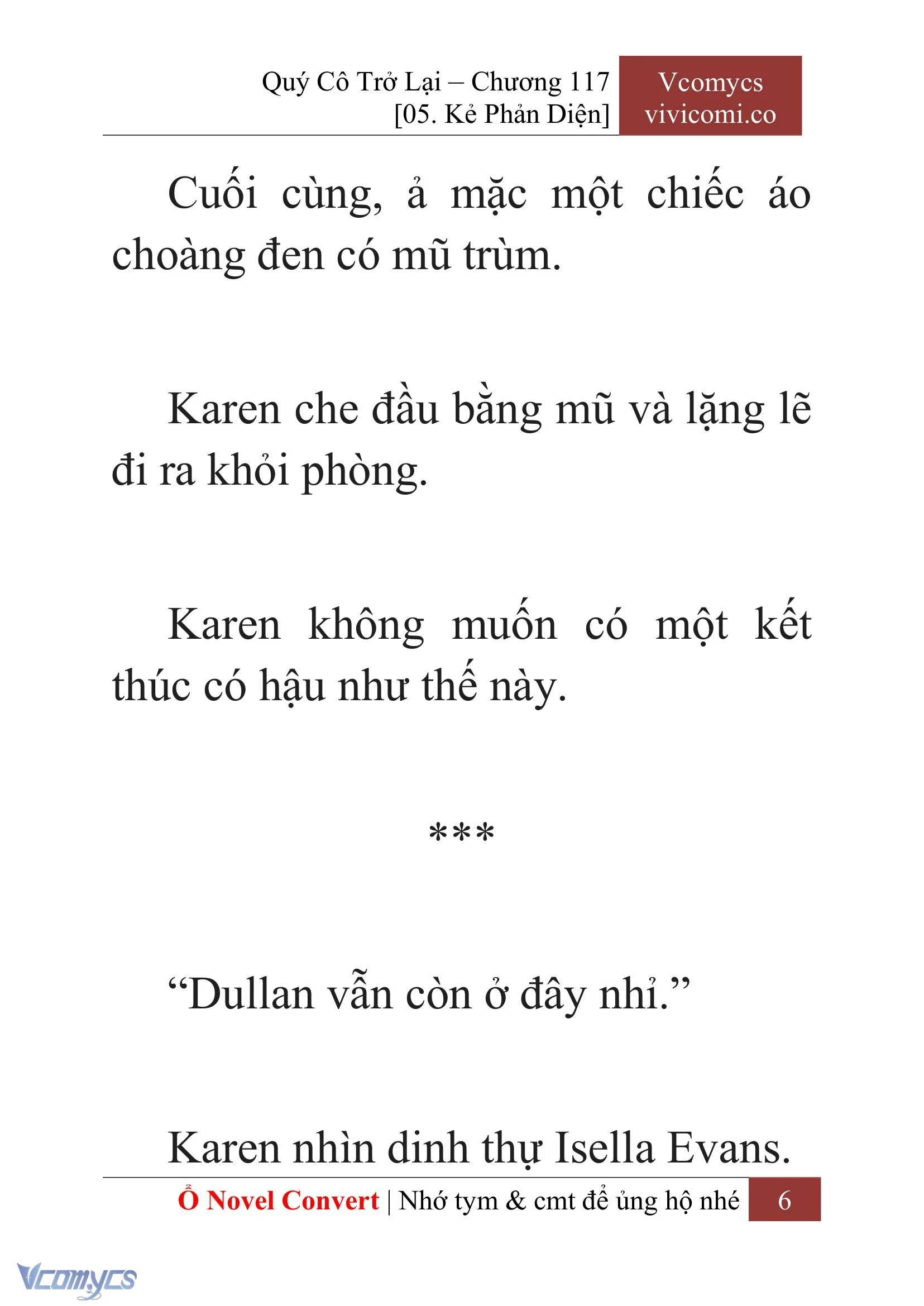 [Novel] Quý Cô Trở Lại Chapter  117 - 8