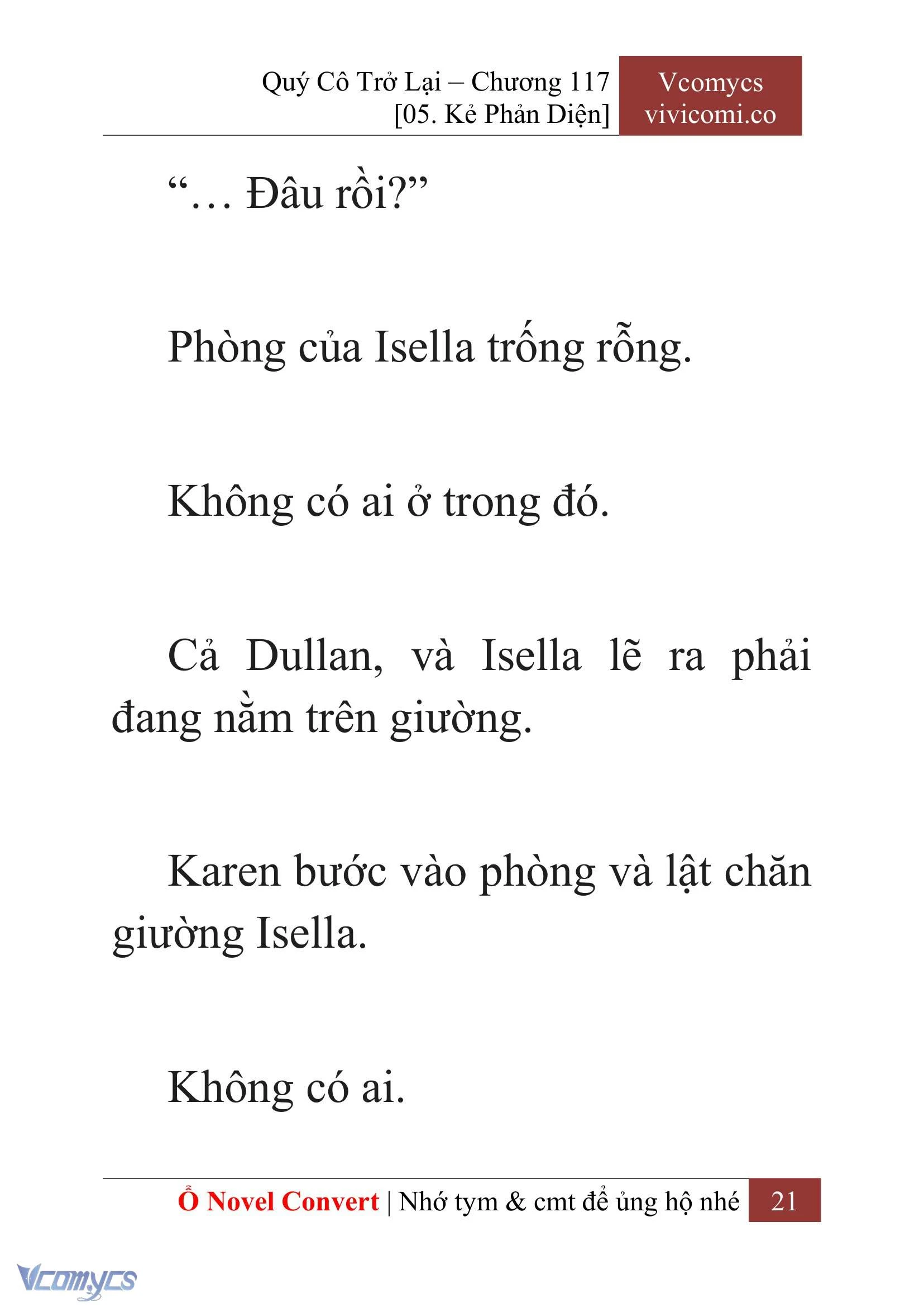 [Novel] Quý Cô Trở Lại Chapter  117 - 23