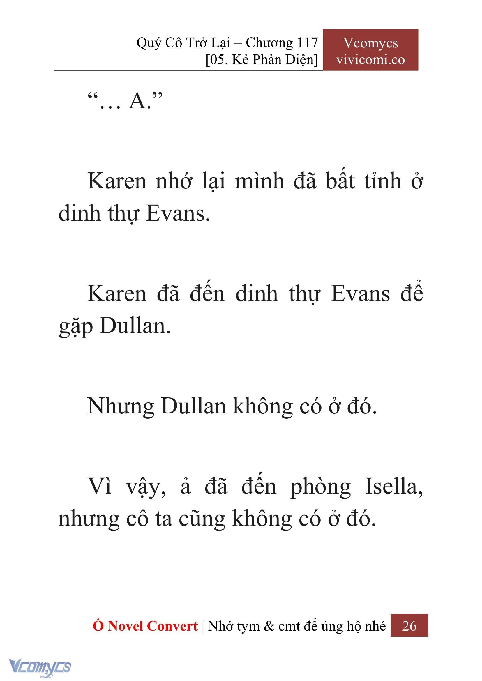 [Novel] Quý Cô Trở Lại Chapter  117 - 28