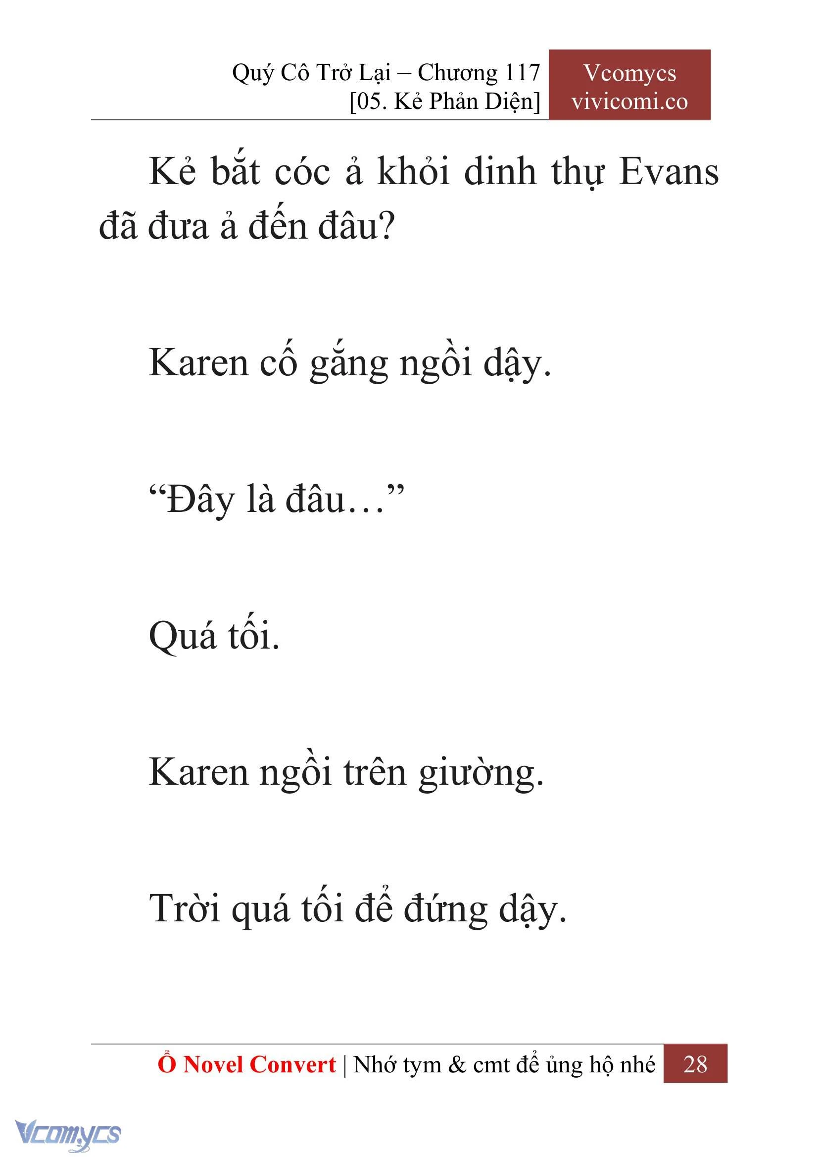 [Novel] Quý Cô Trở Lại Chapter  117 - 30