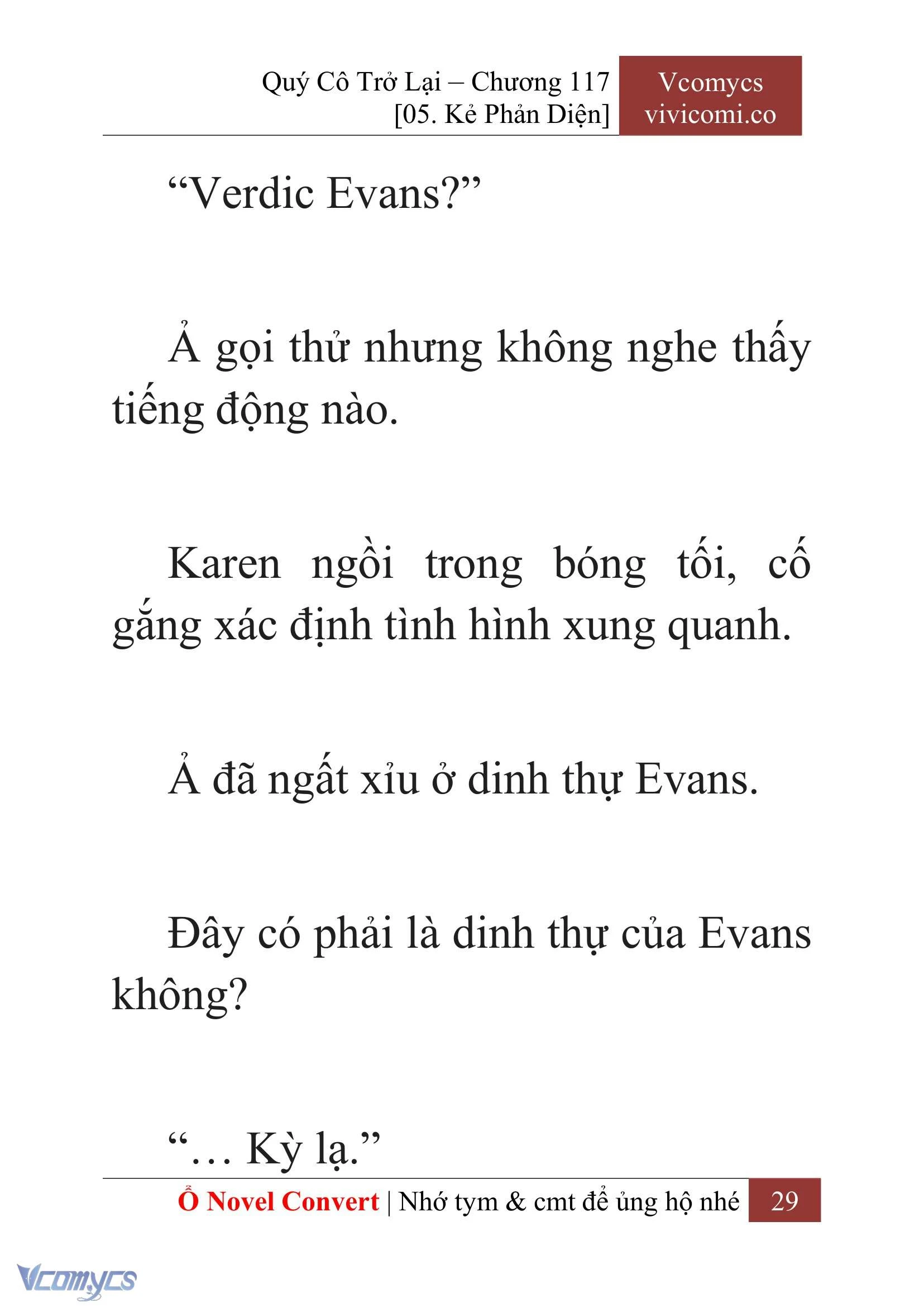 [Novel] Quý Cô Trở Lại Chapter  117 - 31